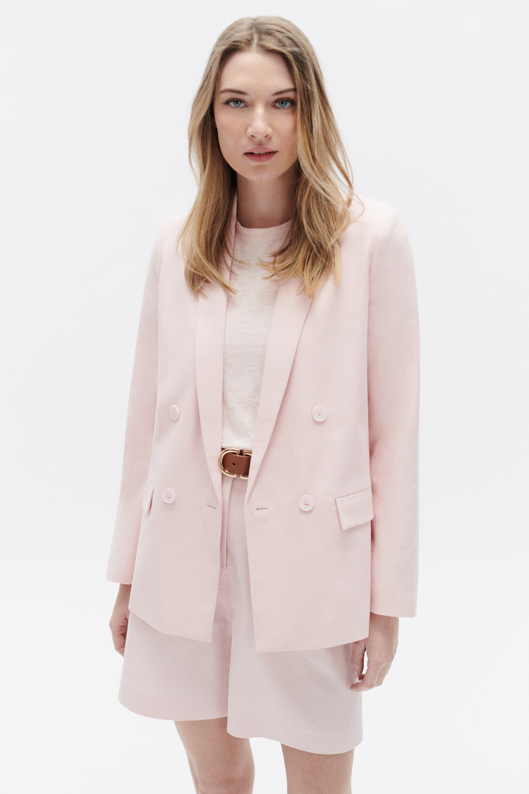 blazer amelie rose clair femme blazer amelie rose clair femme