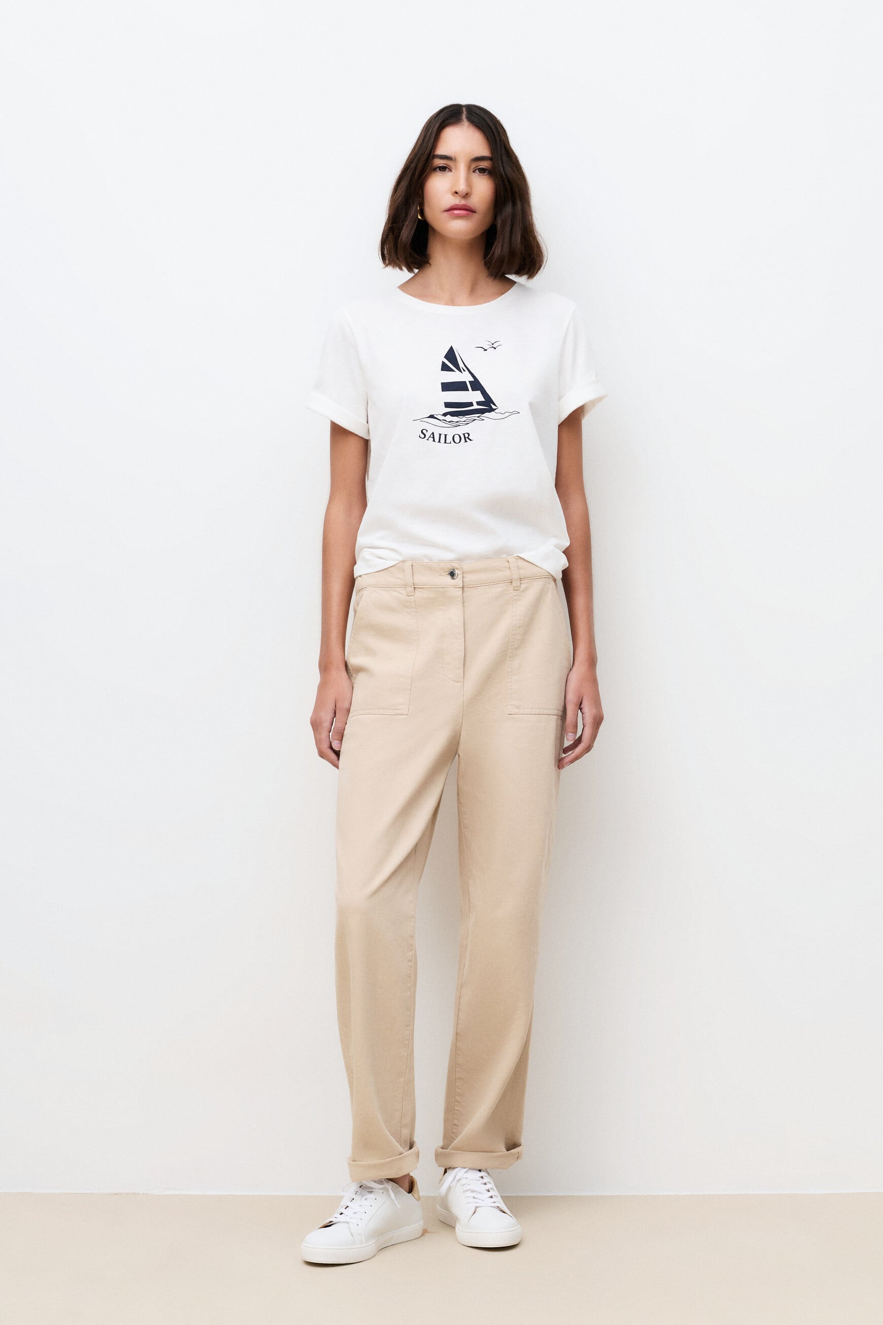 Trousers Pargos sand woman