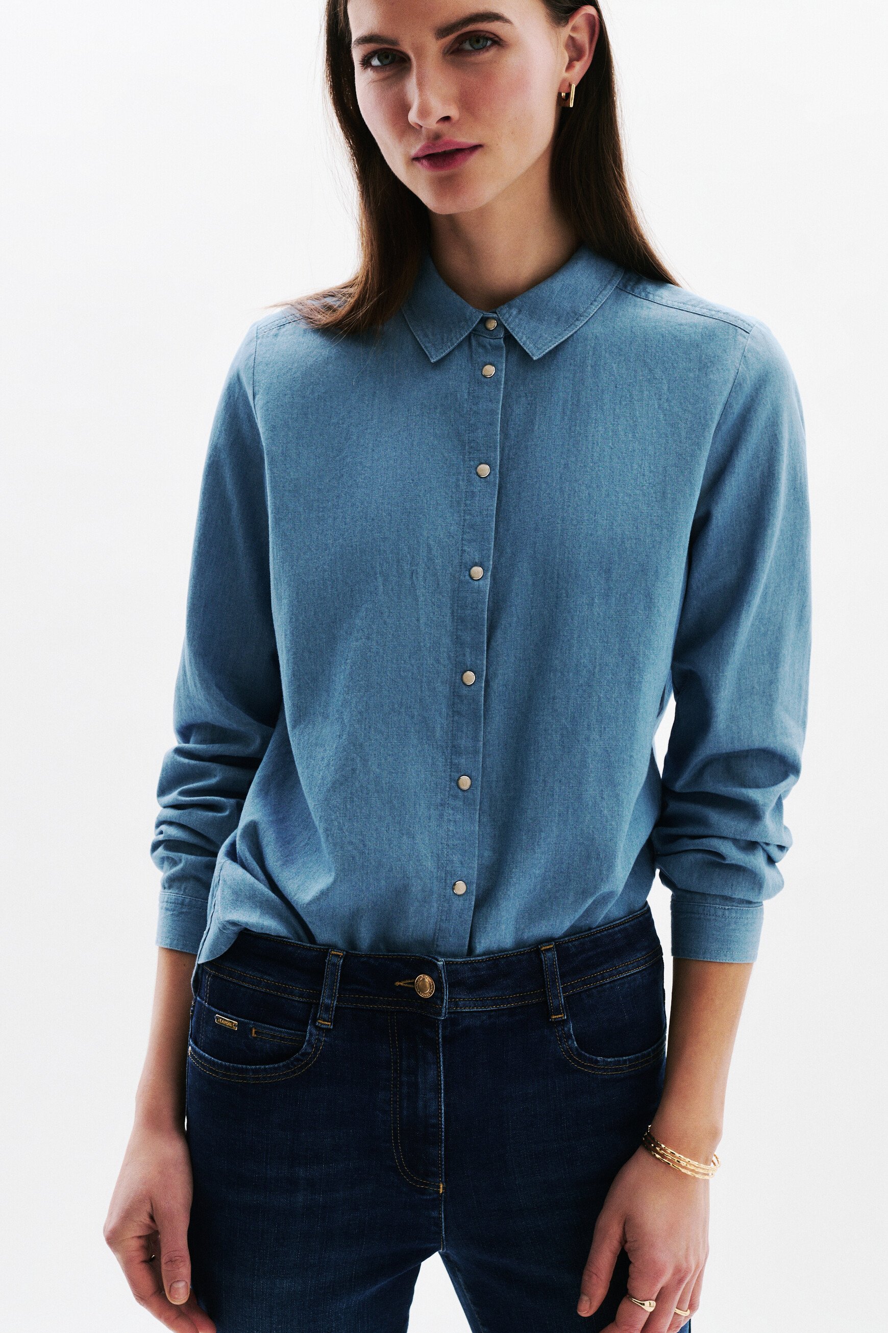 jessica1 overhemd denim stone vrouw Jessica1 overhemd denim stone vrouw