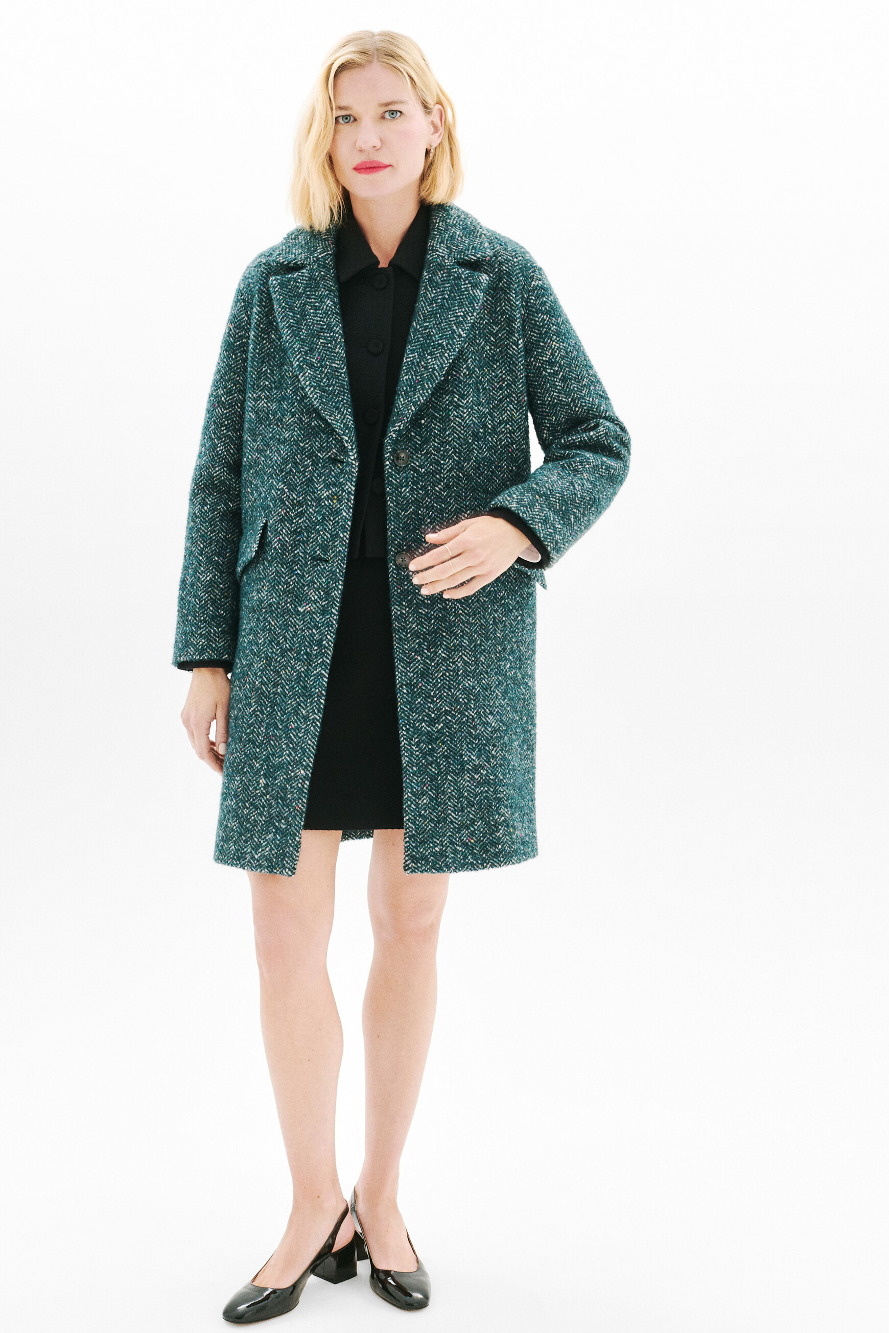 manteau grissini bleu canard femme Manteau Grissini bleu canard femme