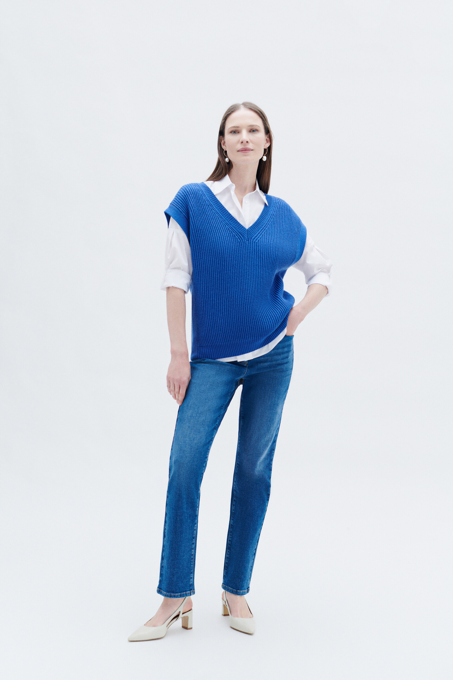 Mcurt sweater electric blue woman
