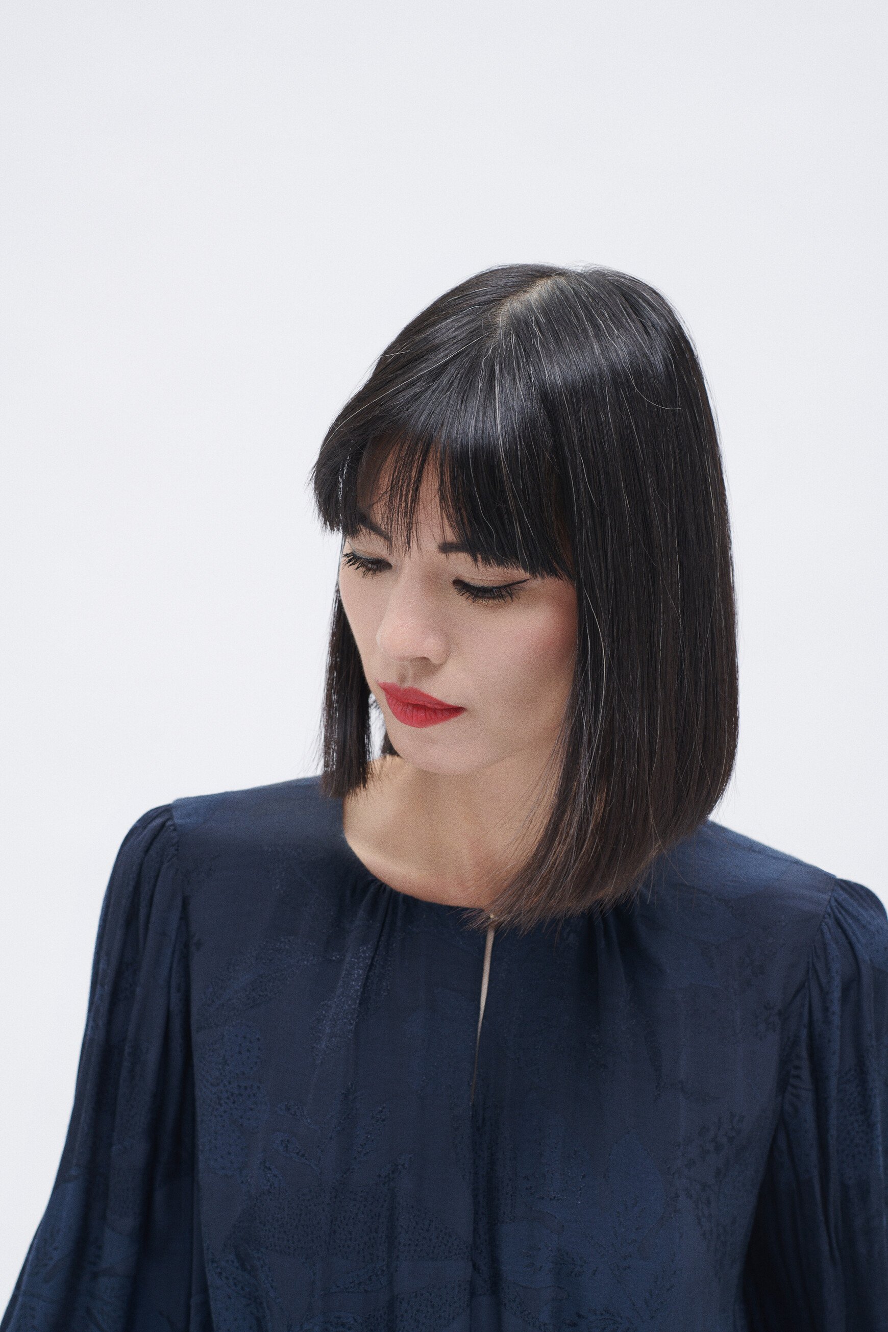 recile dress navy blue woman recile dress navy blue woman