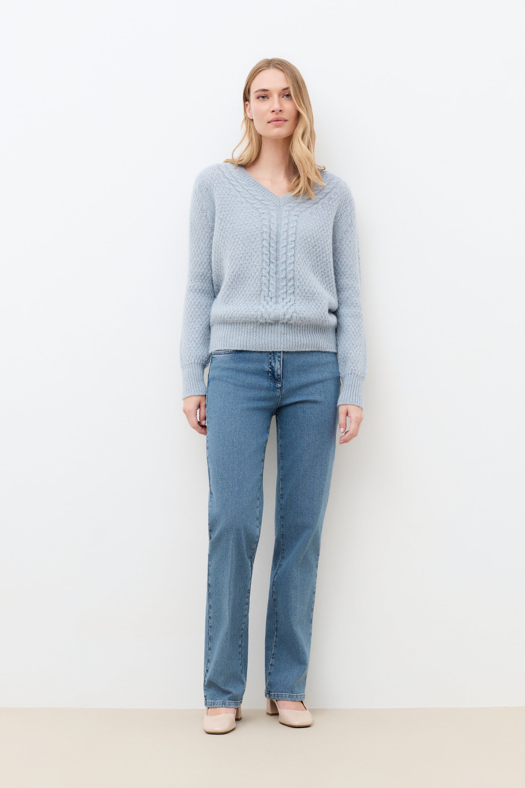 Mvictorine sweater pastel blue woman
