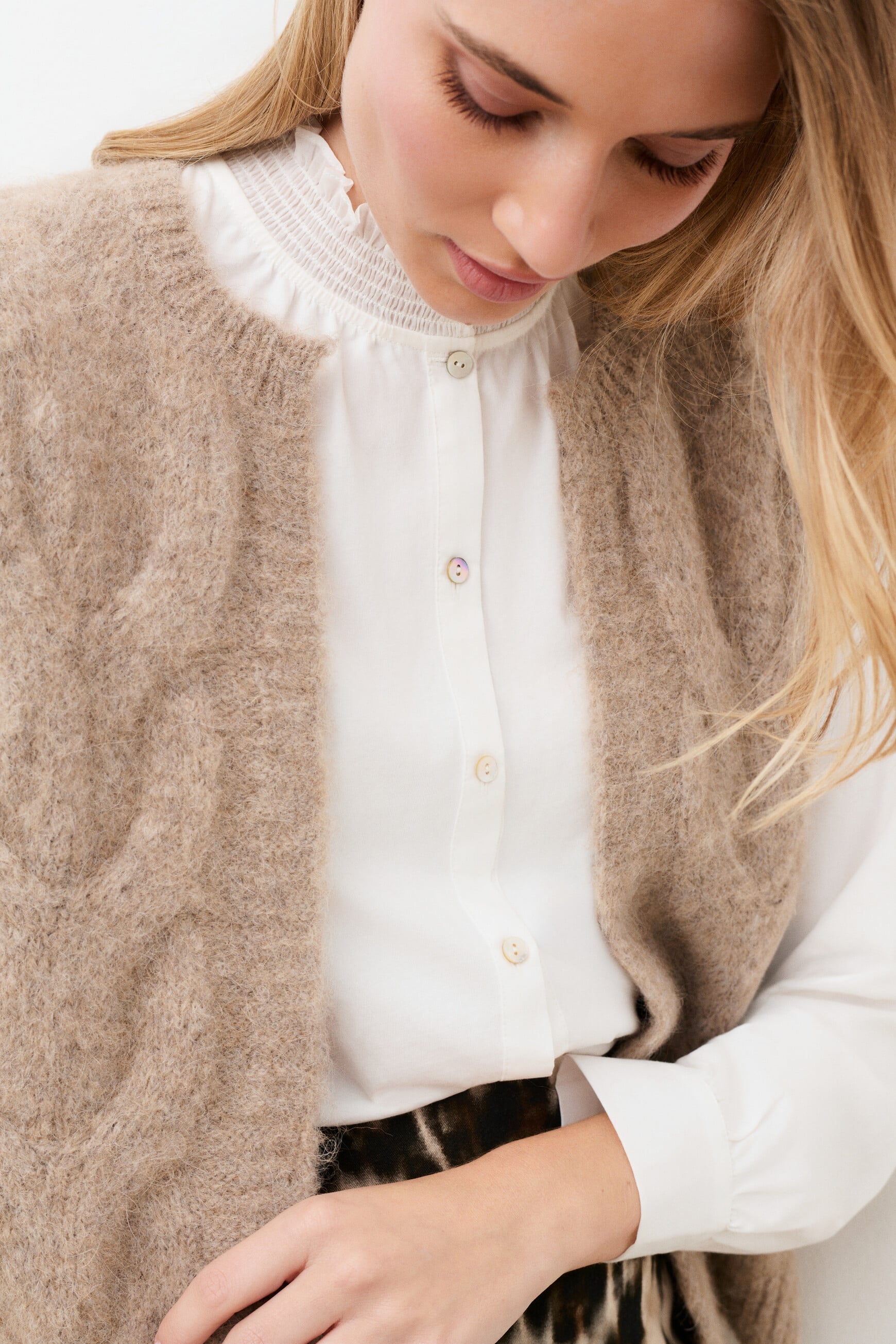 Mbecka sweater taupe woman