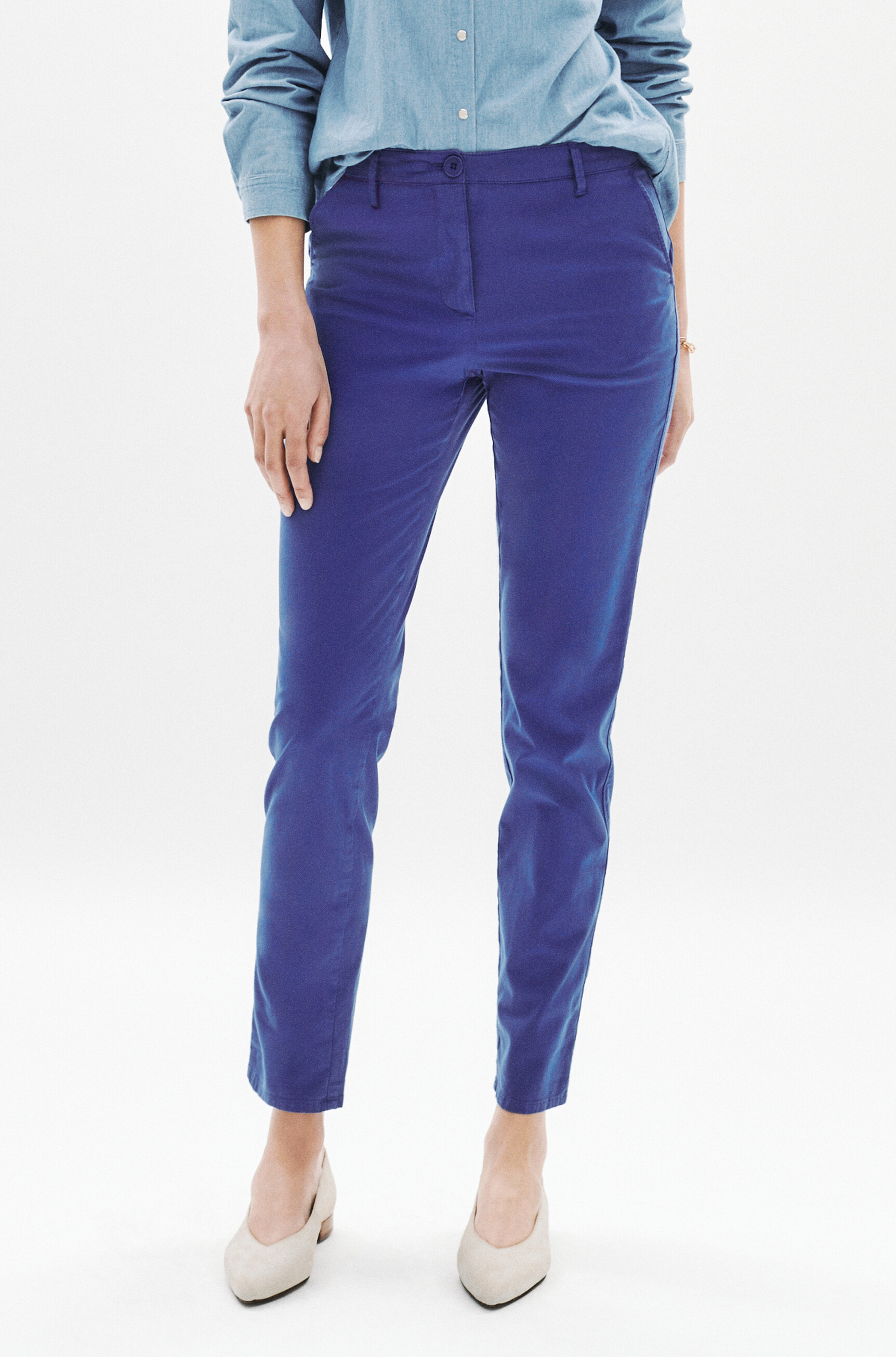 hose adelmo blu elettrico damen Hose Adelmo blu elettrico damen