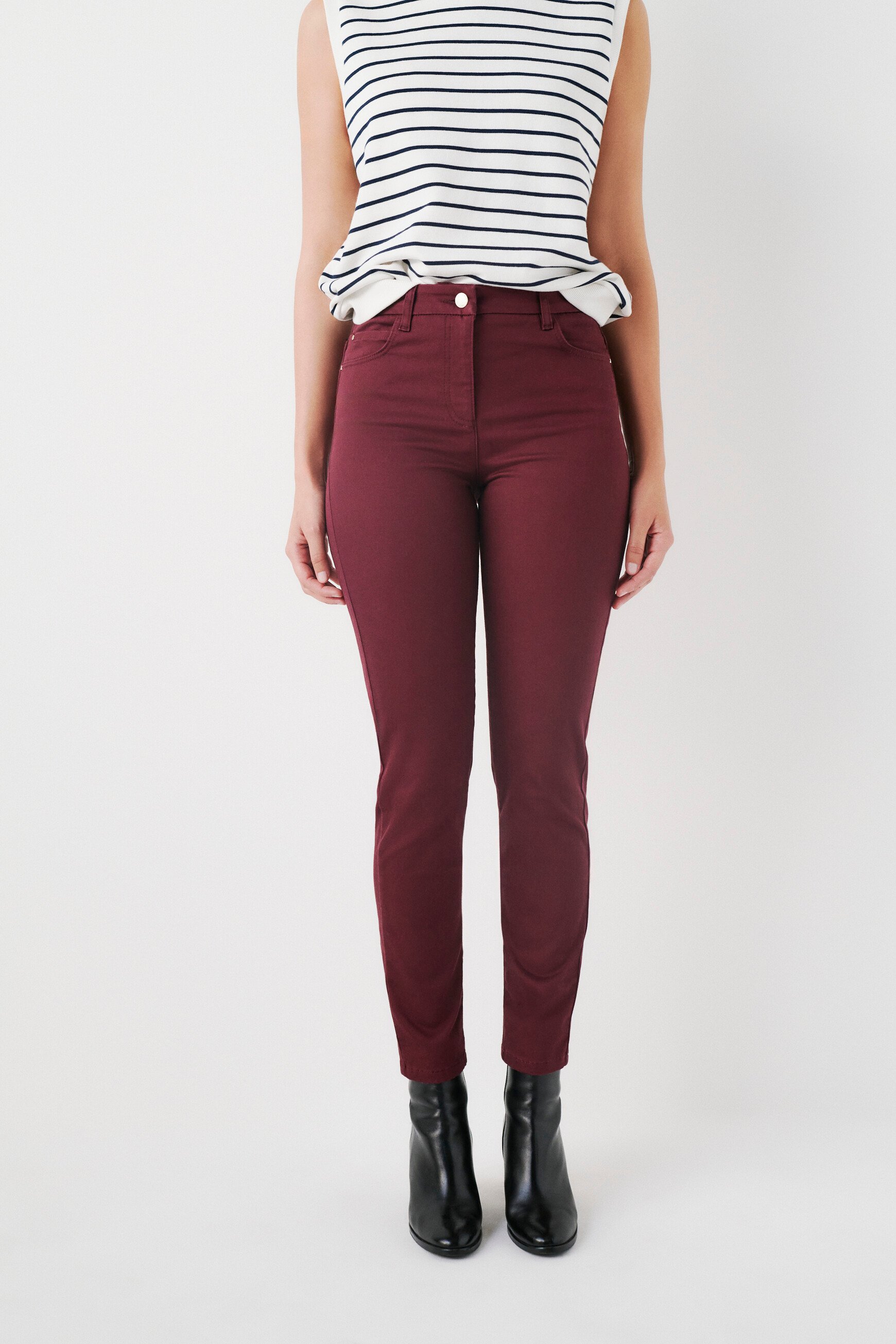 pantalon tony bordeaux femme
