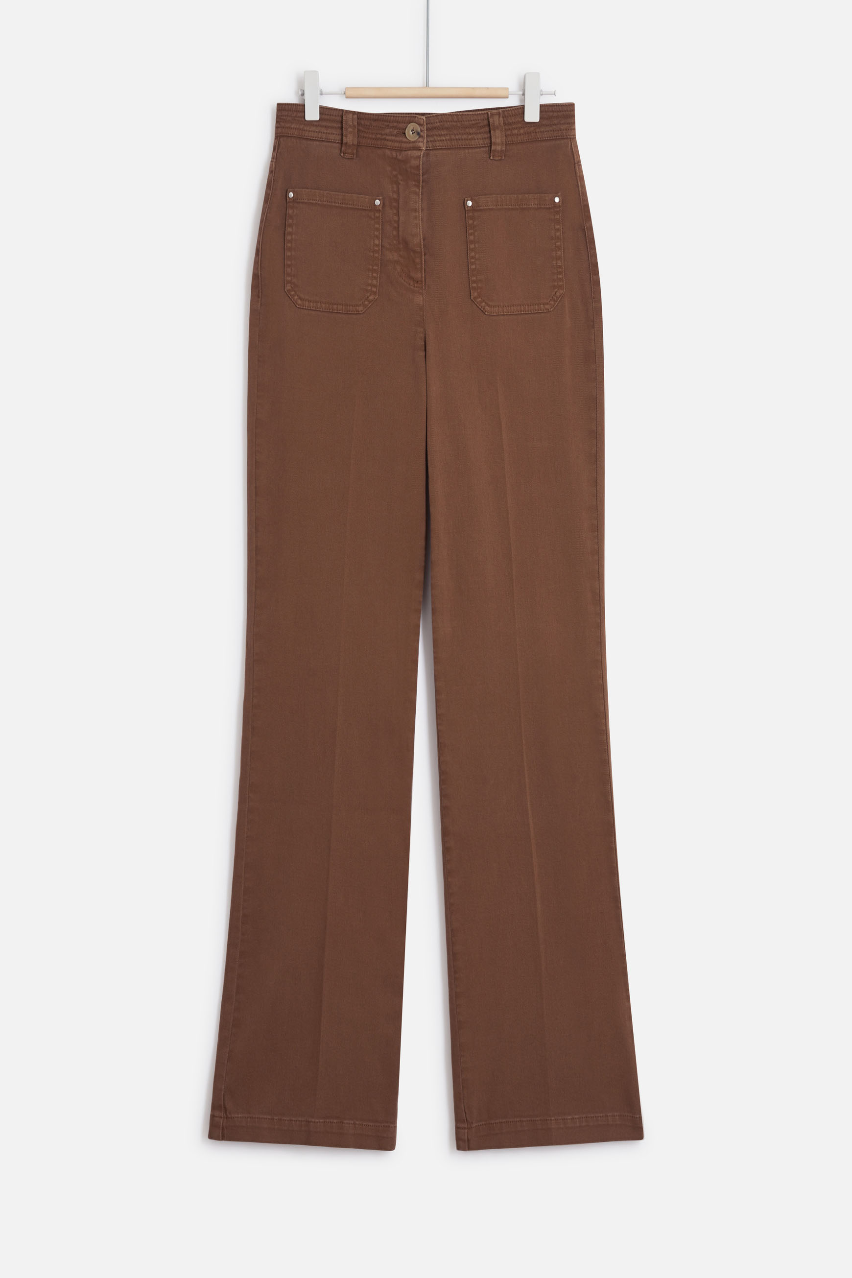 pantalon galileo marron cognac femme pantalon galileo marron cognac femme