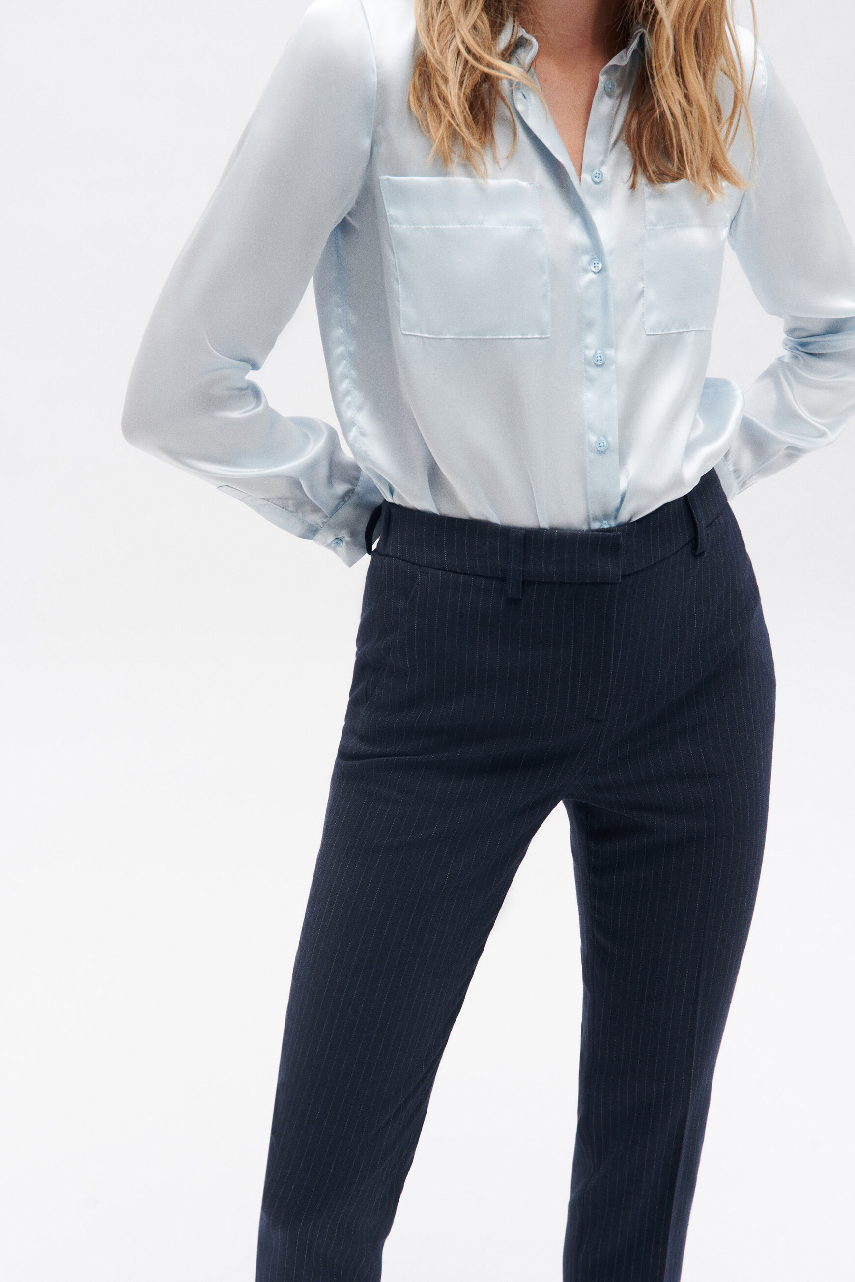 pantalon psidiko4 bleu marine femme Pantalon psidiko4 bleu marine femme