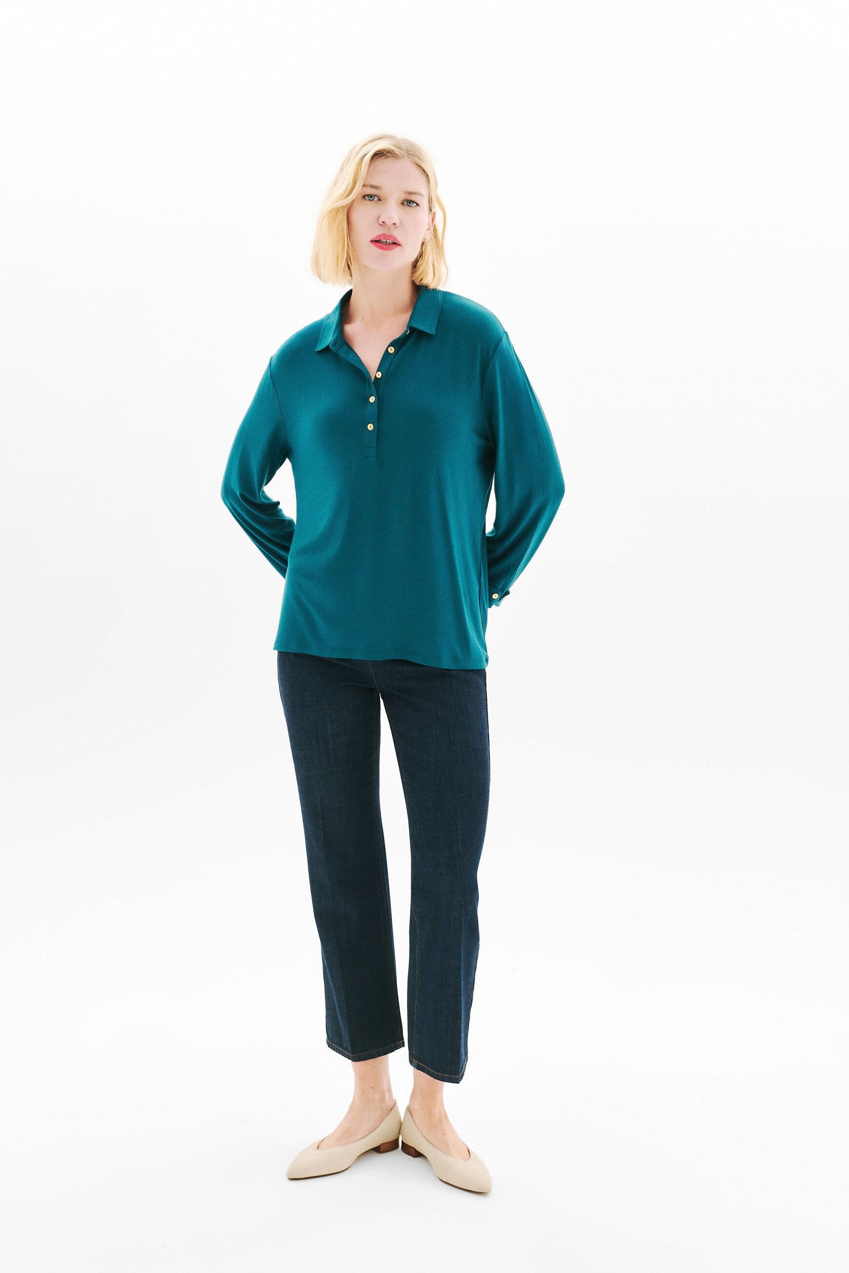 tnina t shirt teal woman Tnina t-shirt teal woman