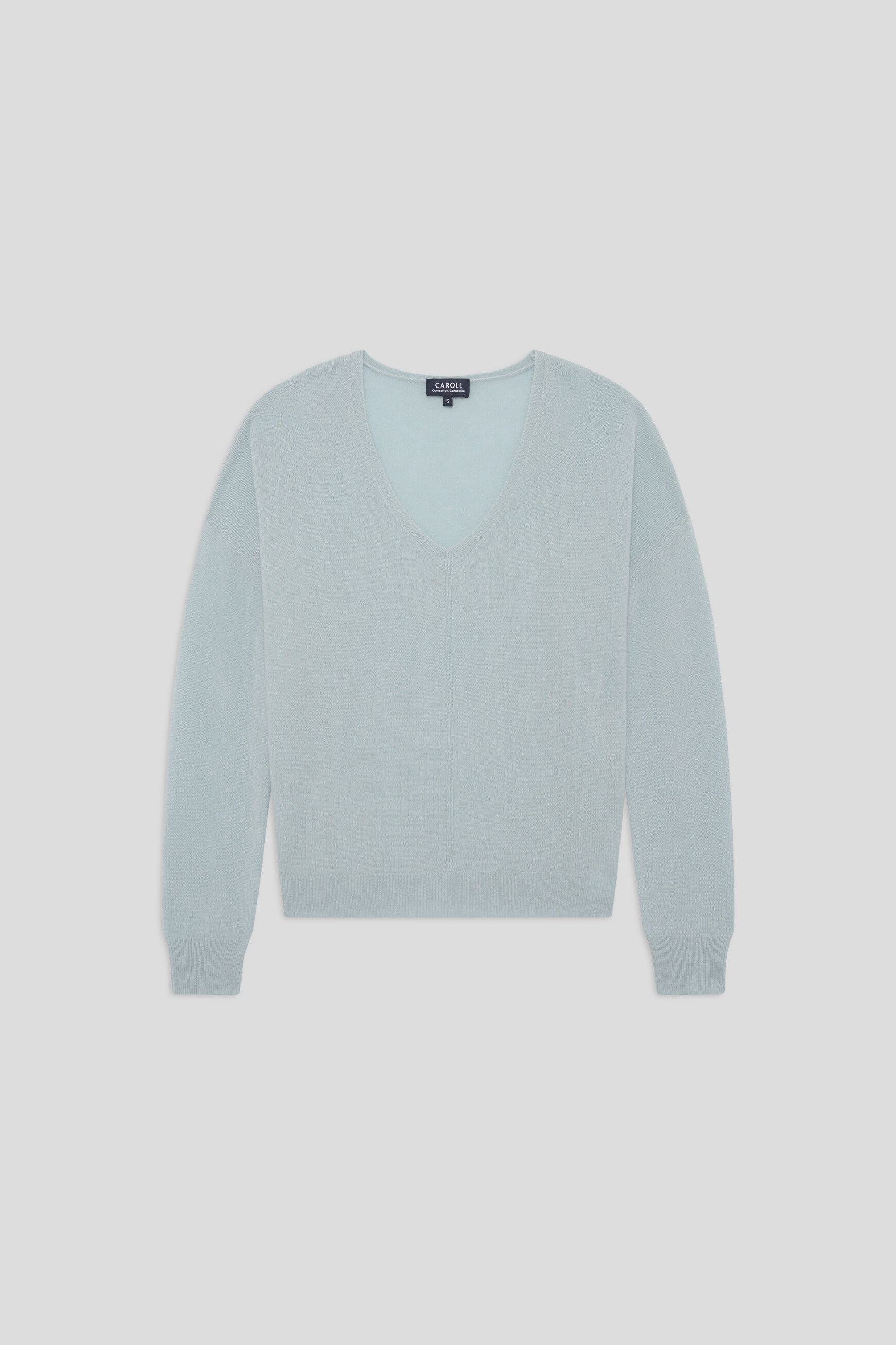 Maglione Mthelmina 100% cashmere blu grigio donna