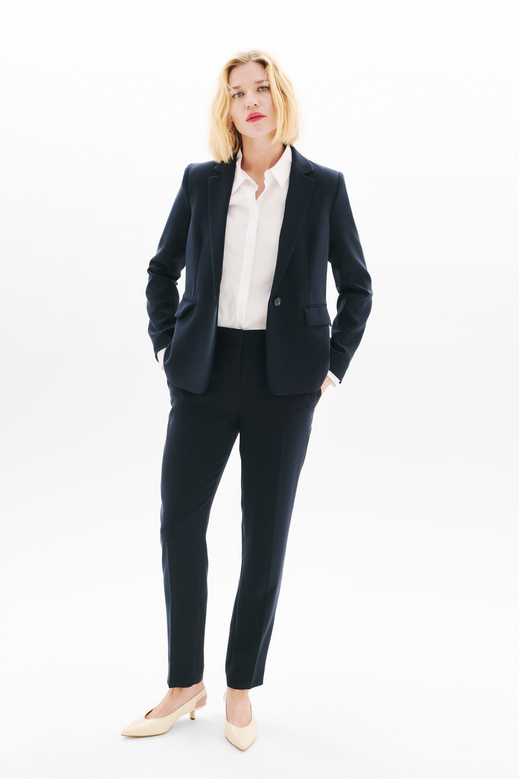 pgautier pants navy blue woman Pgautier pants navy blue woman