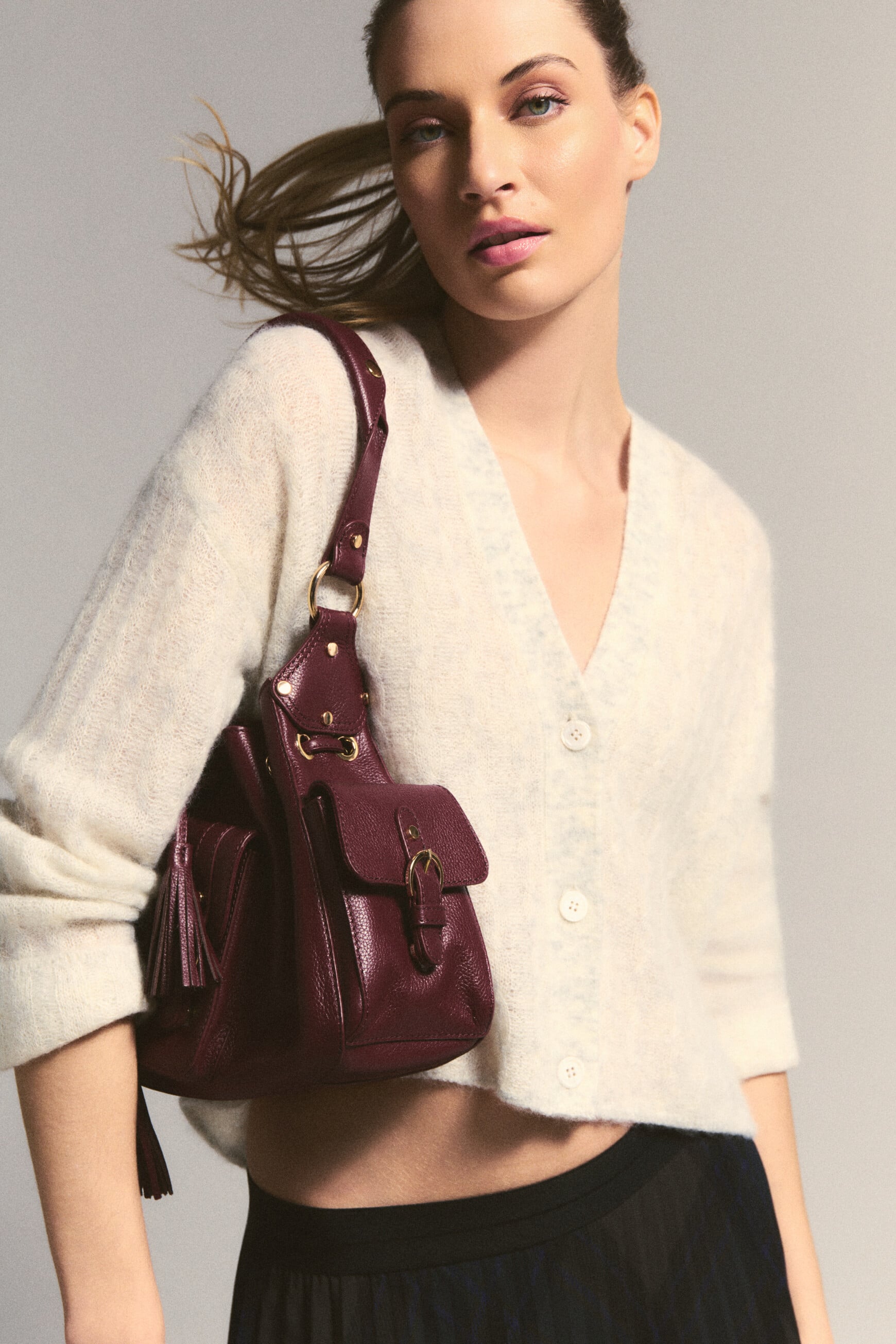 Melbourne cardigan ecru woman
