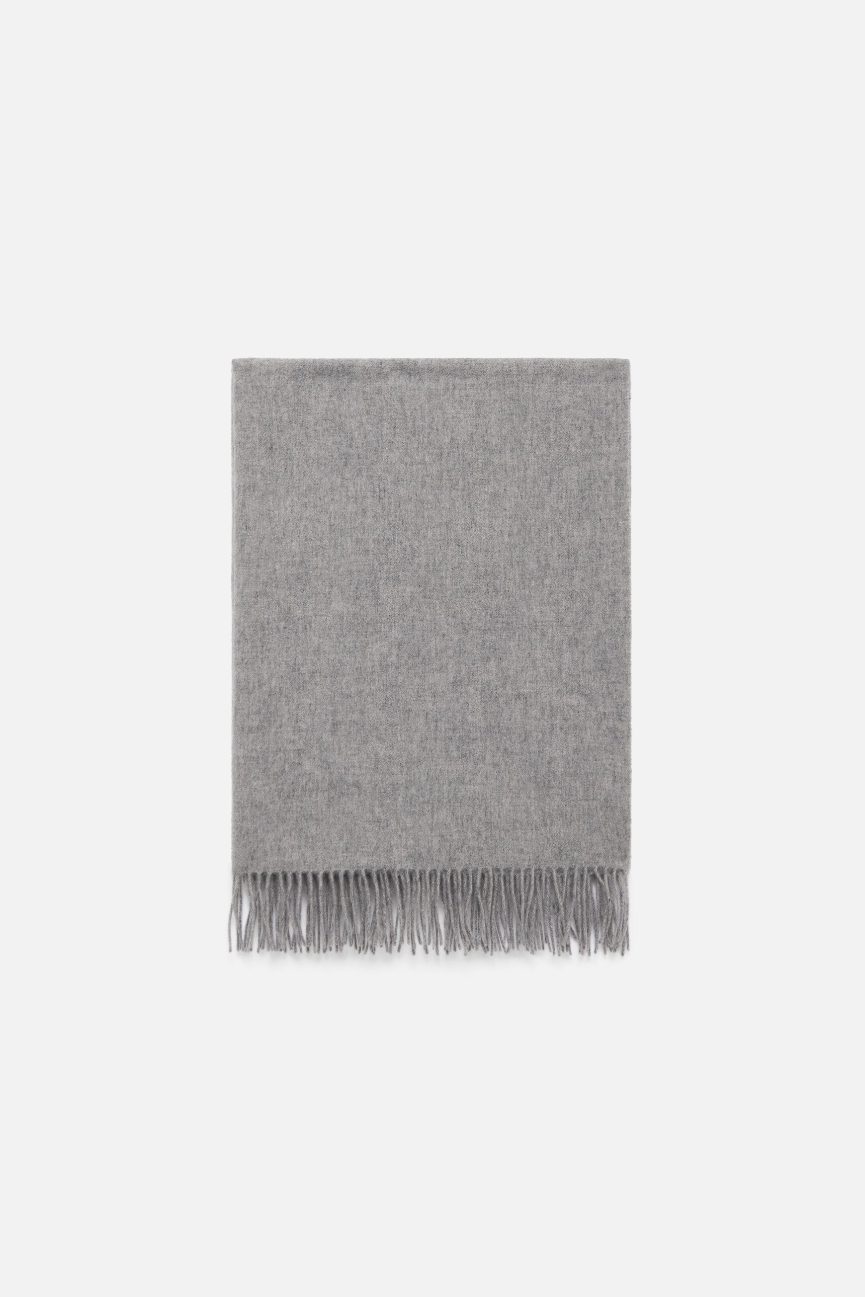 100% Wool RWS Scarf marie light grey woman