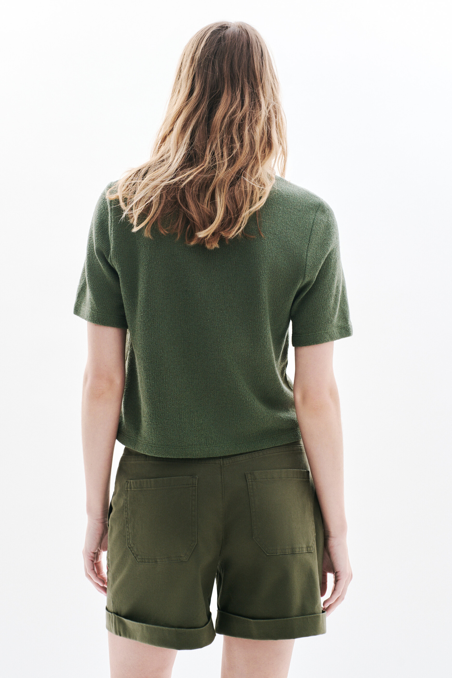 t shirt tvacances vert kaki femme T-shirt tvacances vert kaki femme