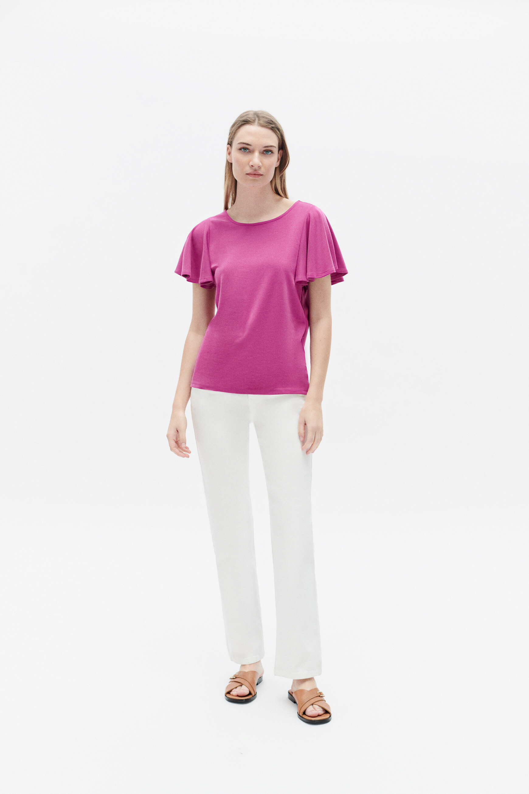 tshirt sara violet clair femme Tshirt sara violet clair femme