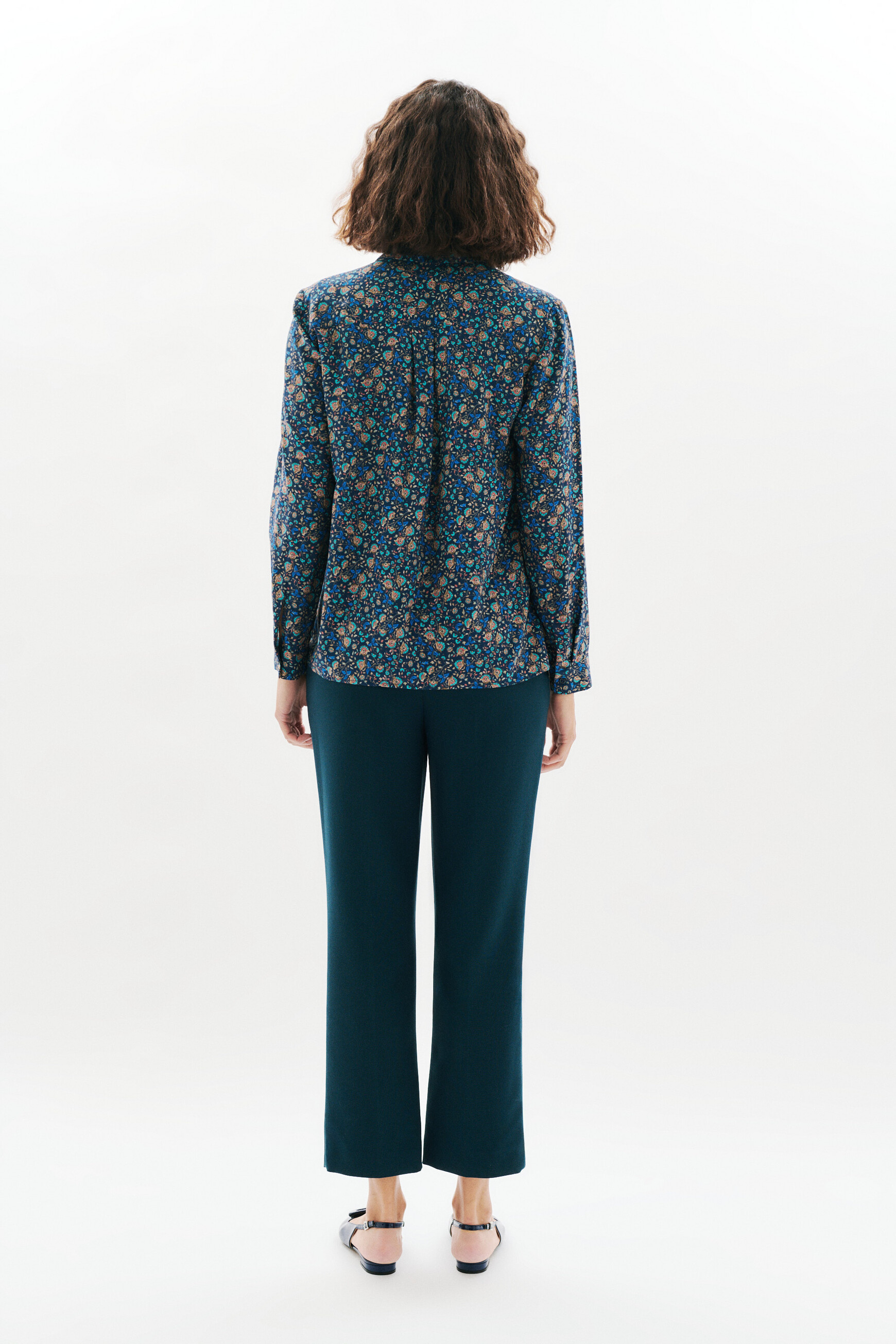 Camisa Lovely azul marino mujer