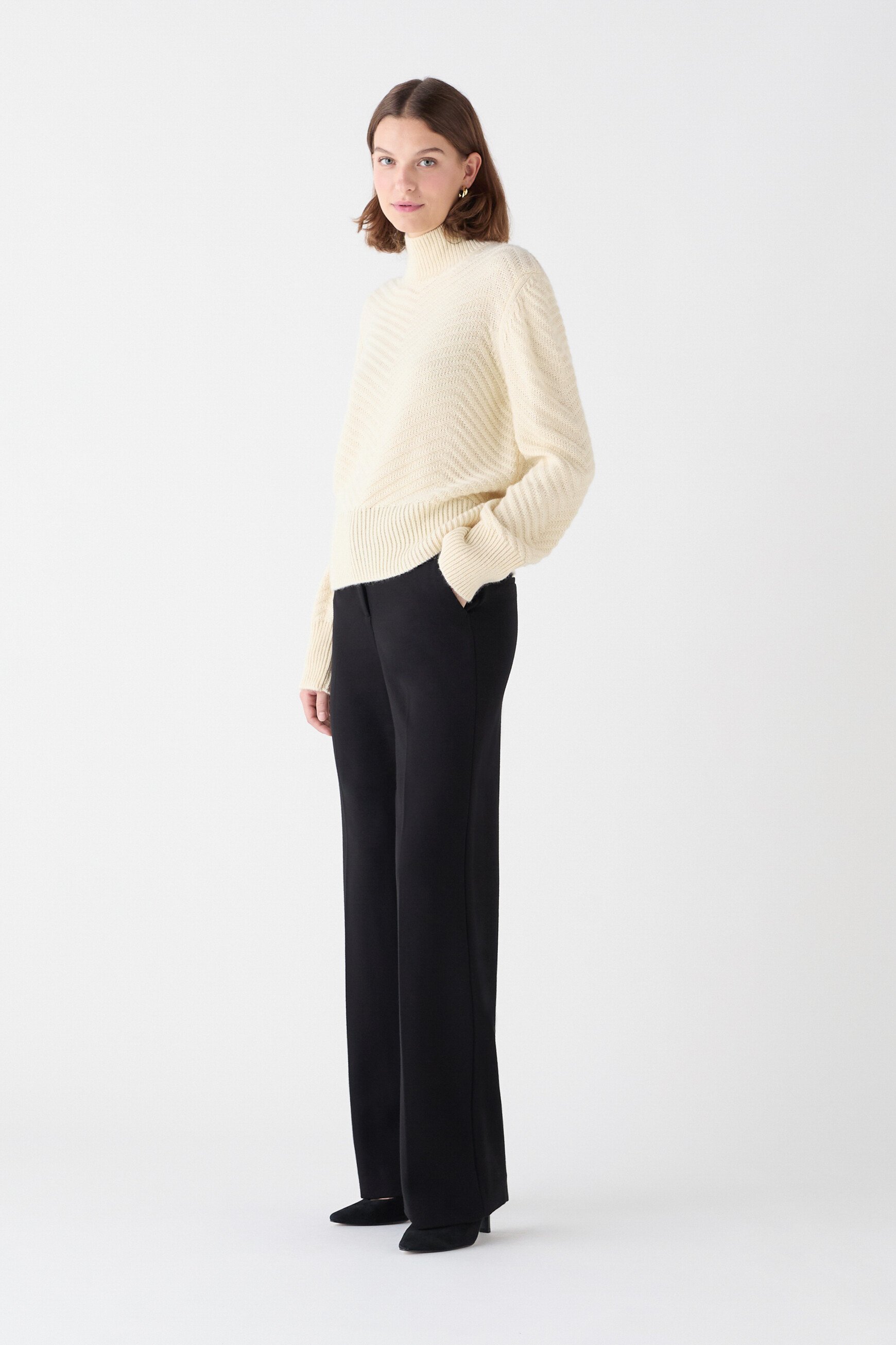 Mwilliam Made in Italy sweater ecru woman
