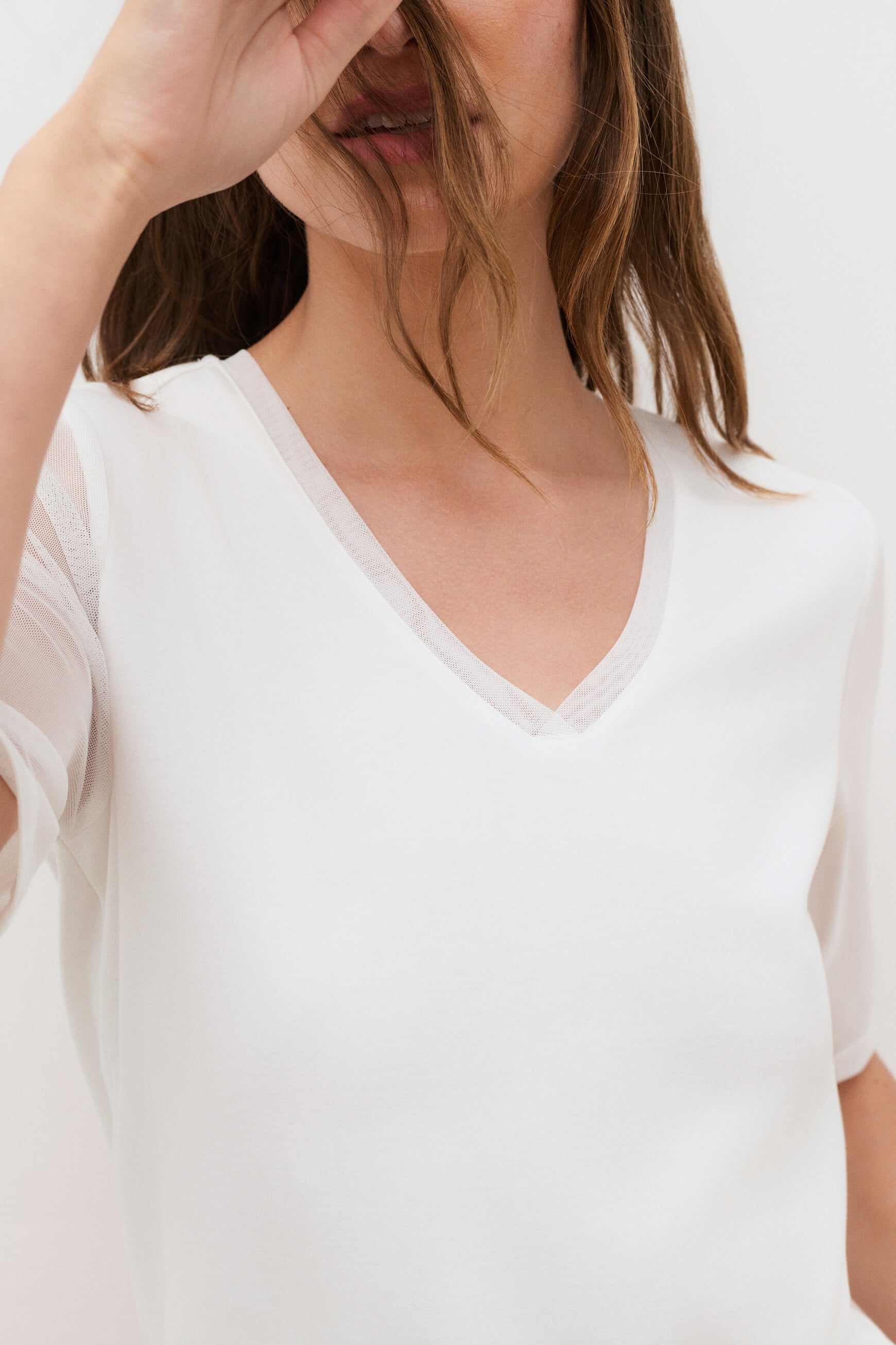 T-shirt Temma ecru woman