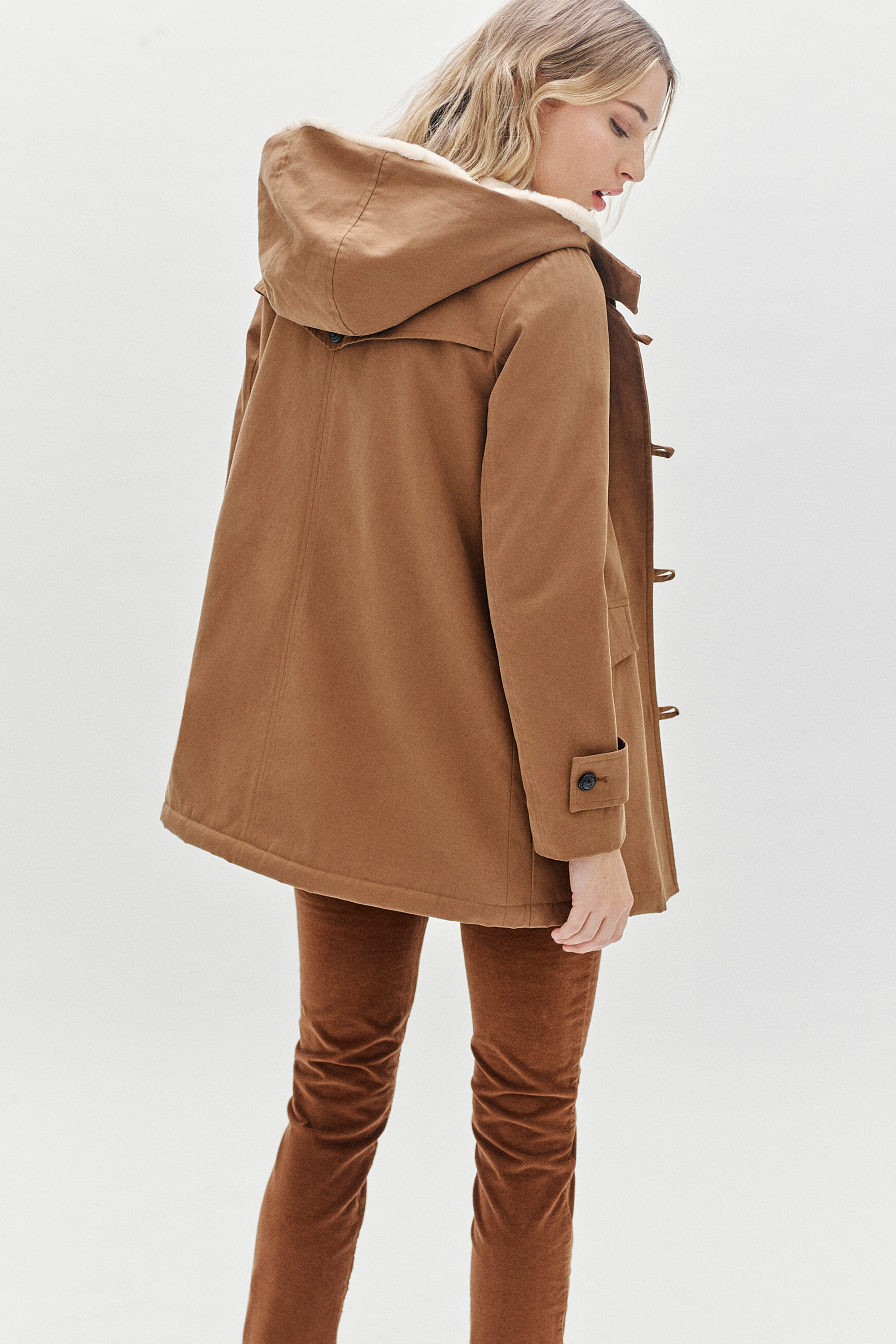 parka femme taupe