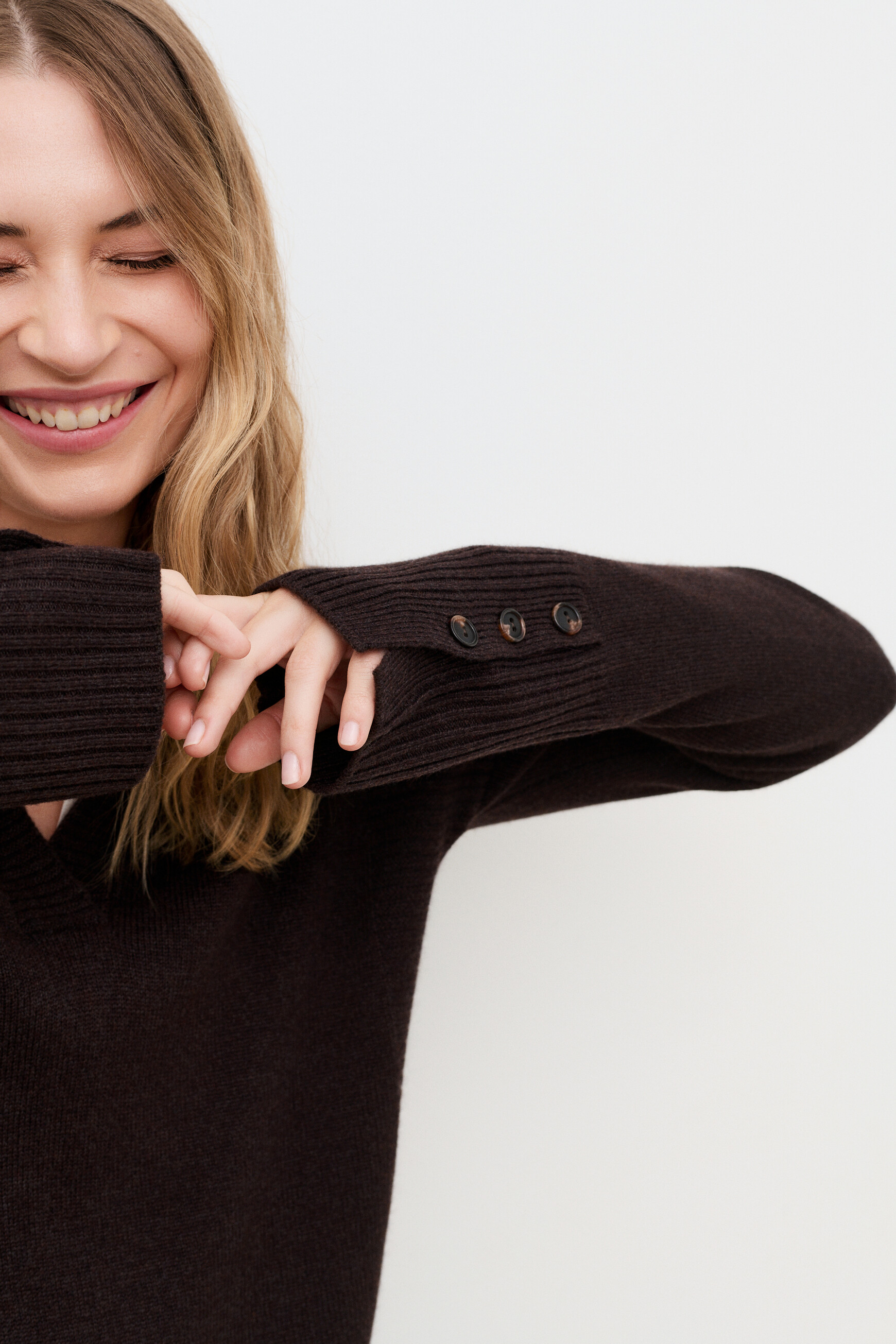 Mlancelot sweater dark brown woman