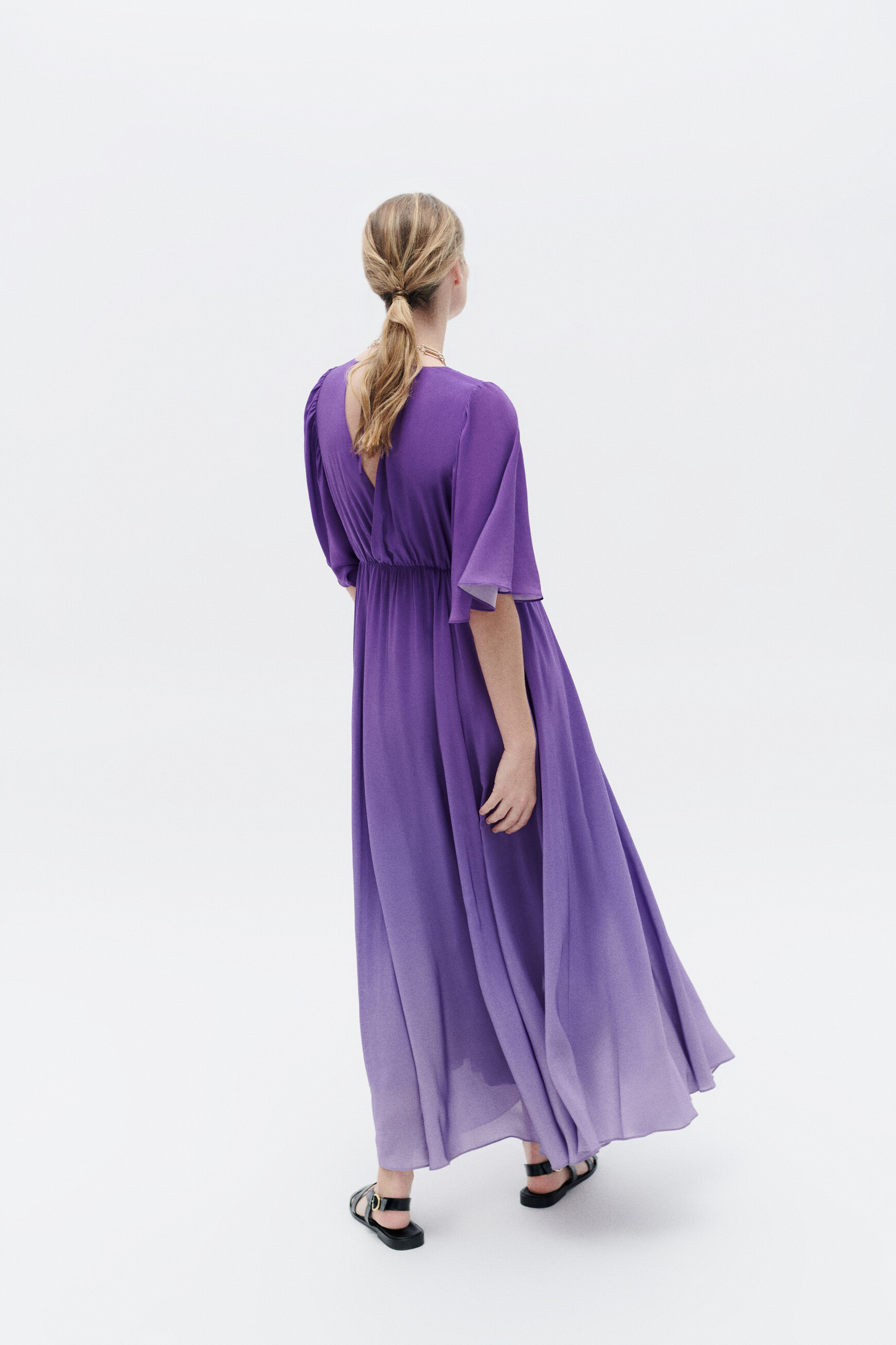 Robe rebeca violet femme