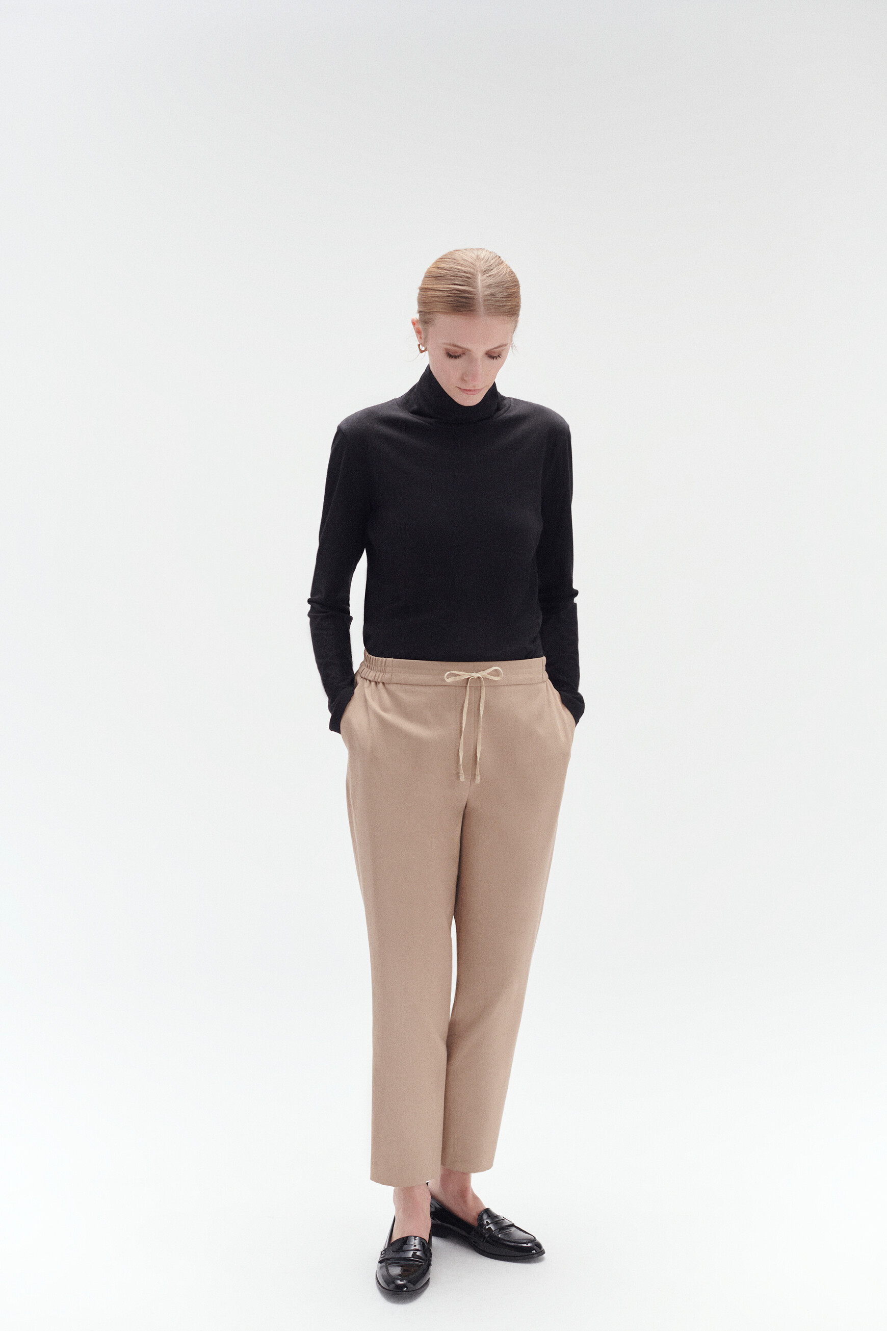 Hose Severin im Joggingstil sandfarben damen