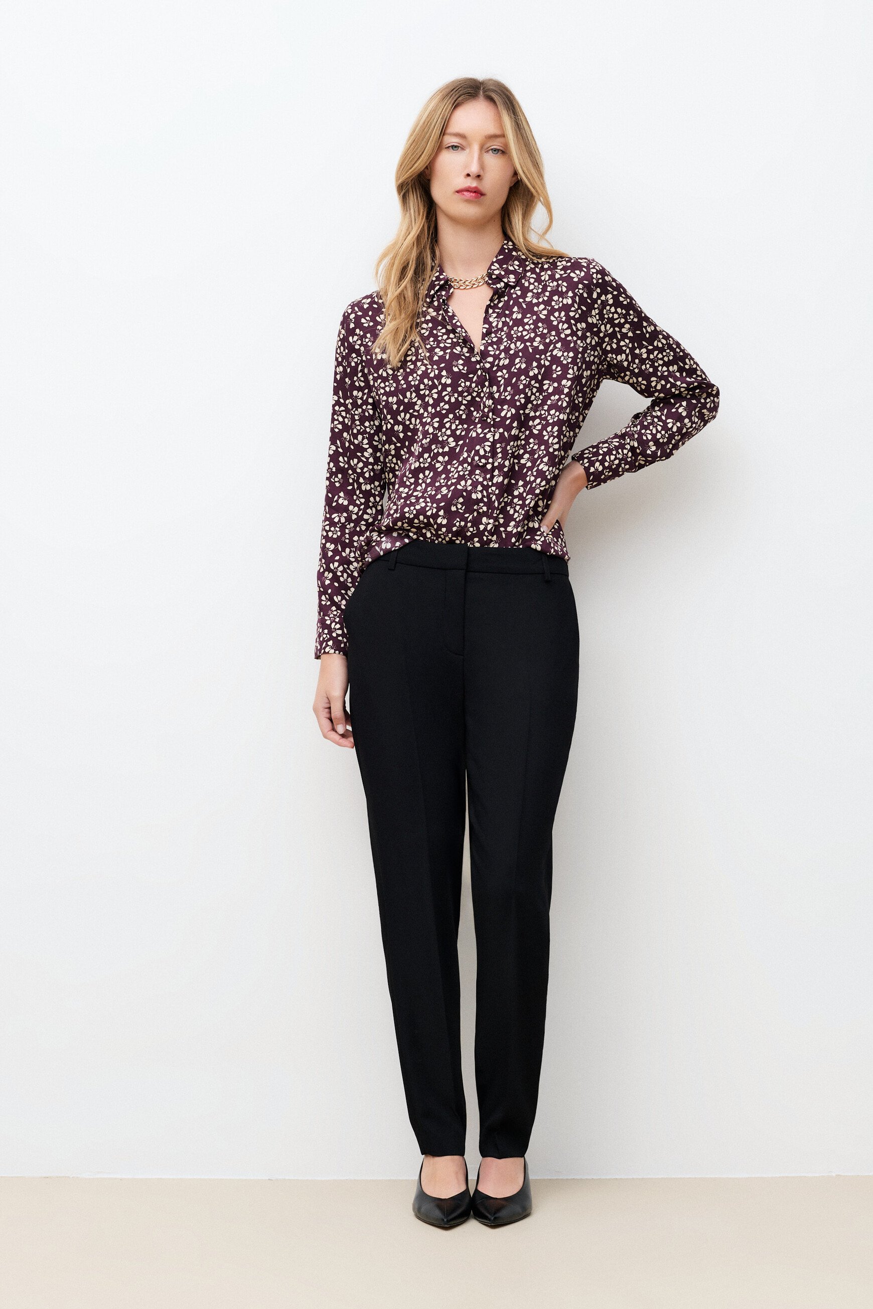 Chemise Charme prune femme