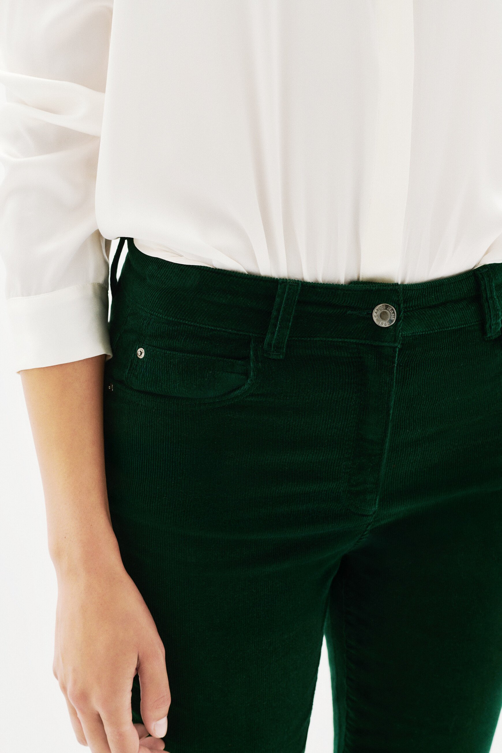 Pantalón pchicagov verde oscuro mujer