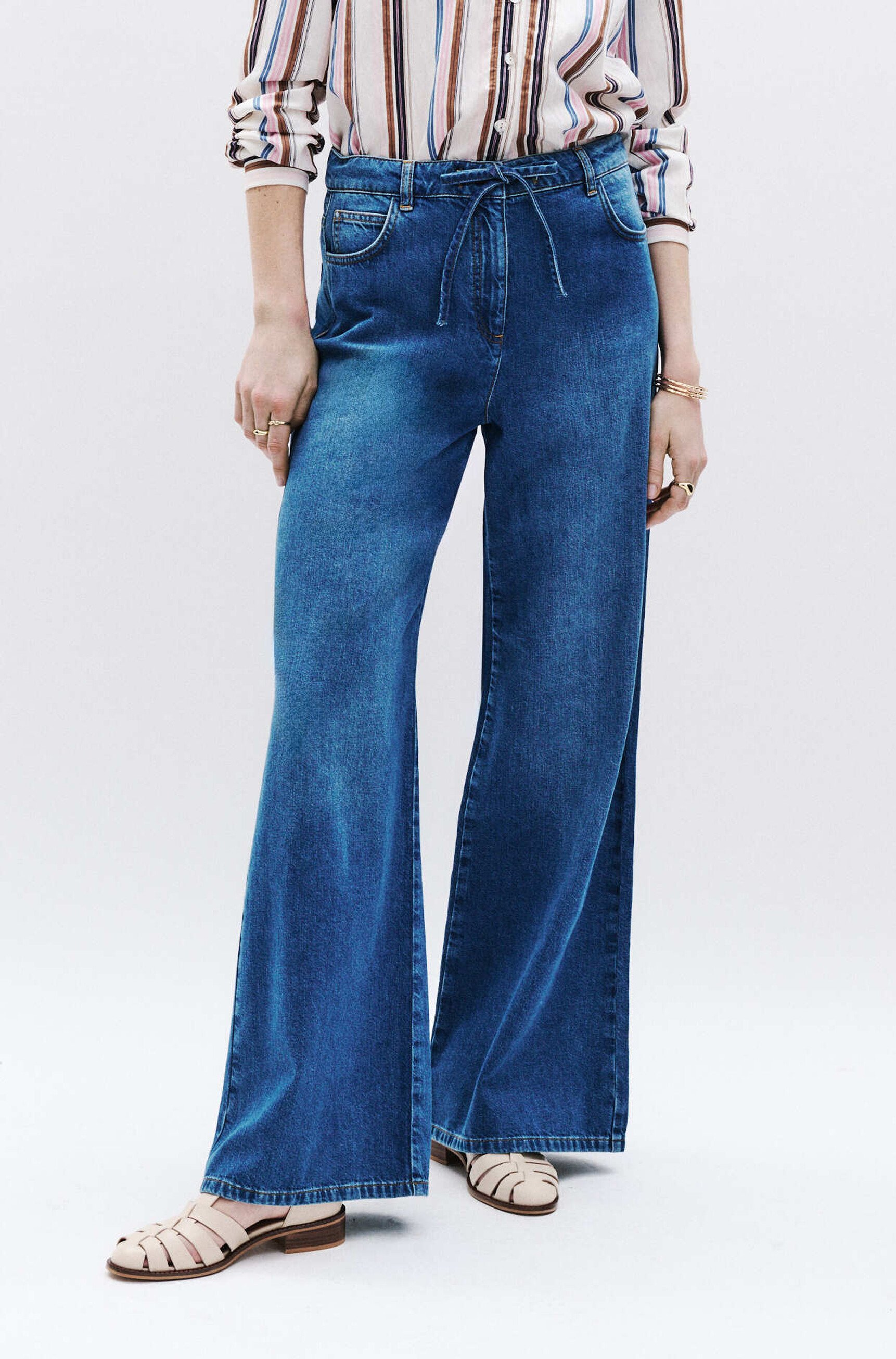 pantalon pastor denim baby bleu femme Pantalon Pastor denim baby bleu femme
