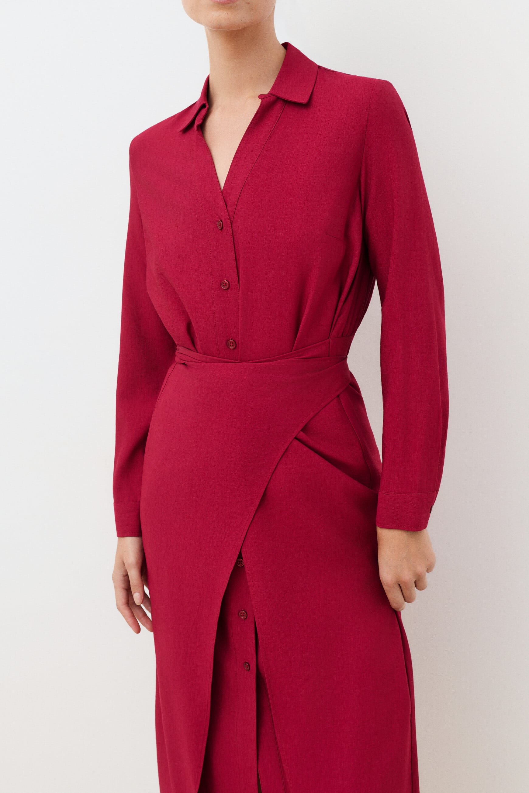Rosana dress burgundy woman