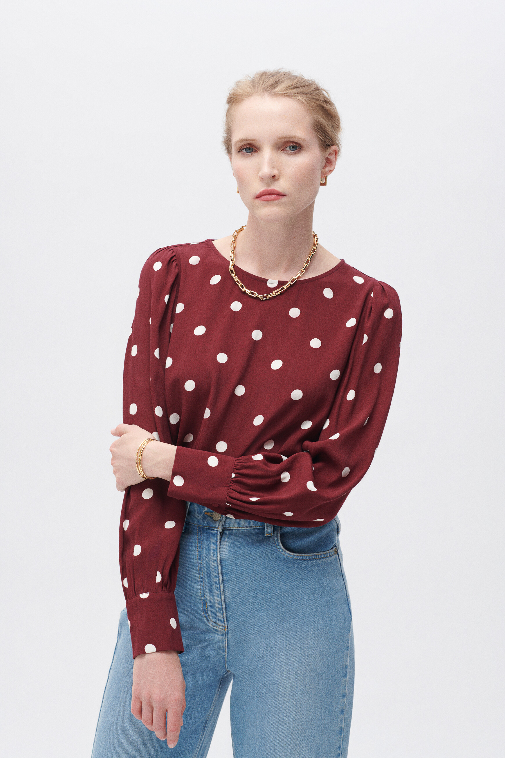 Blouse femme top caroll