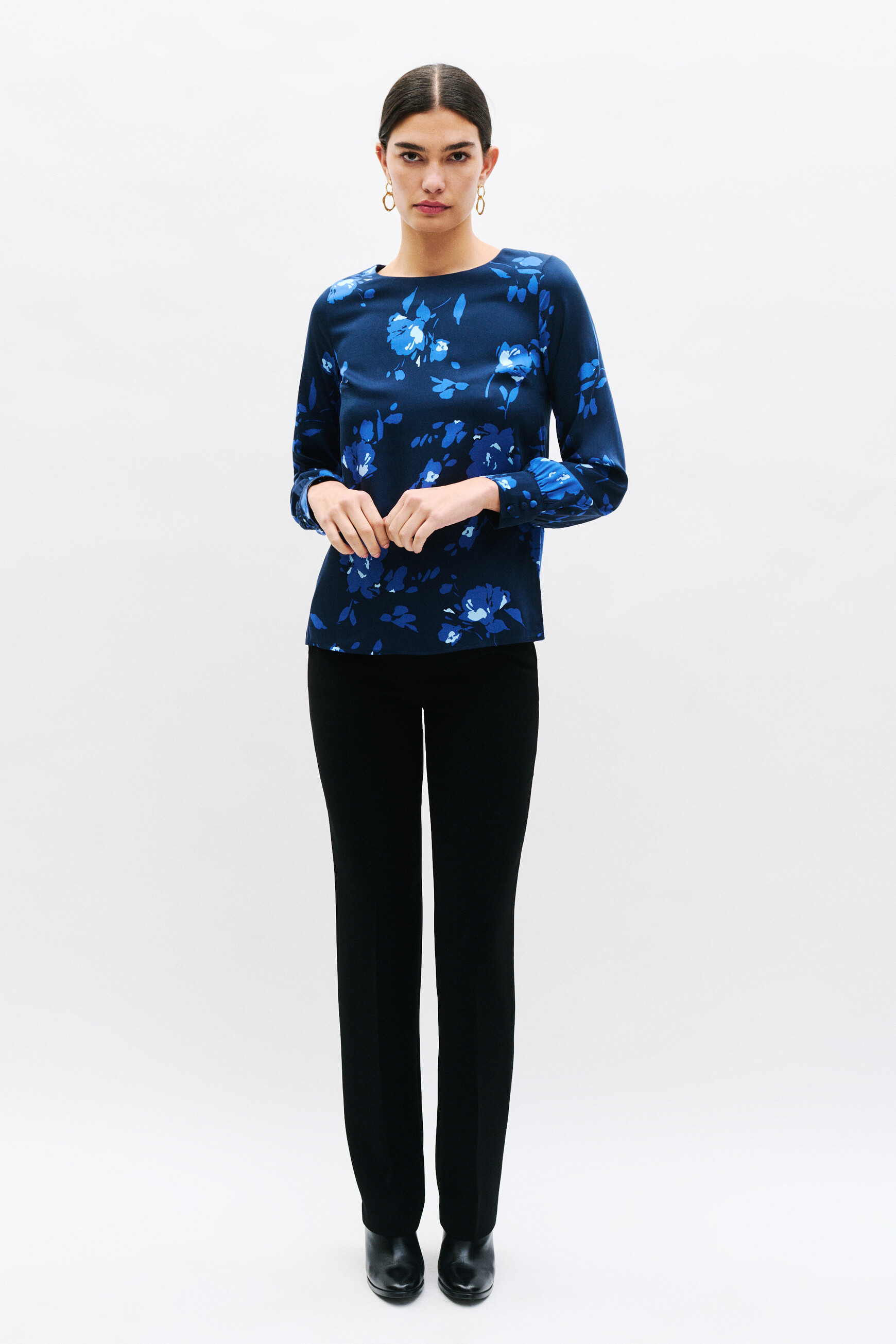 bluse lena marineblau damen Bluse Lena marineblau damen
