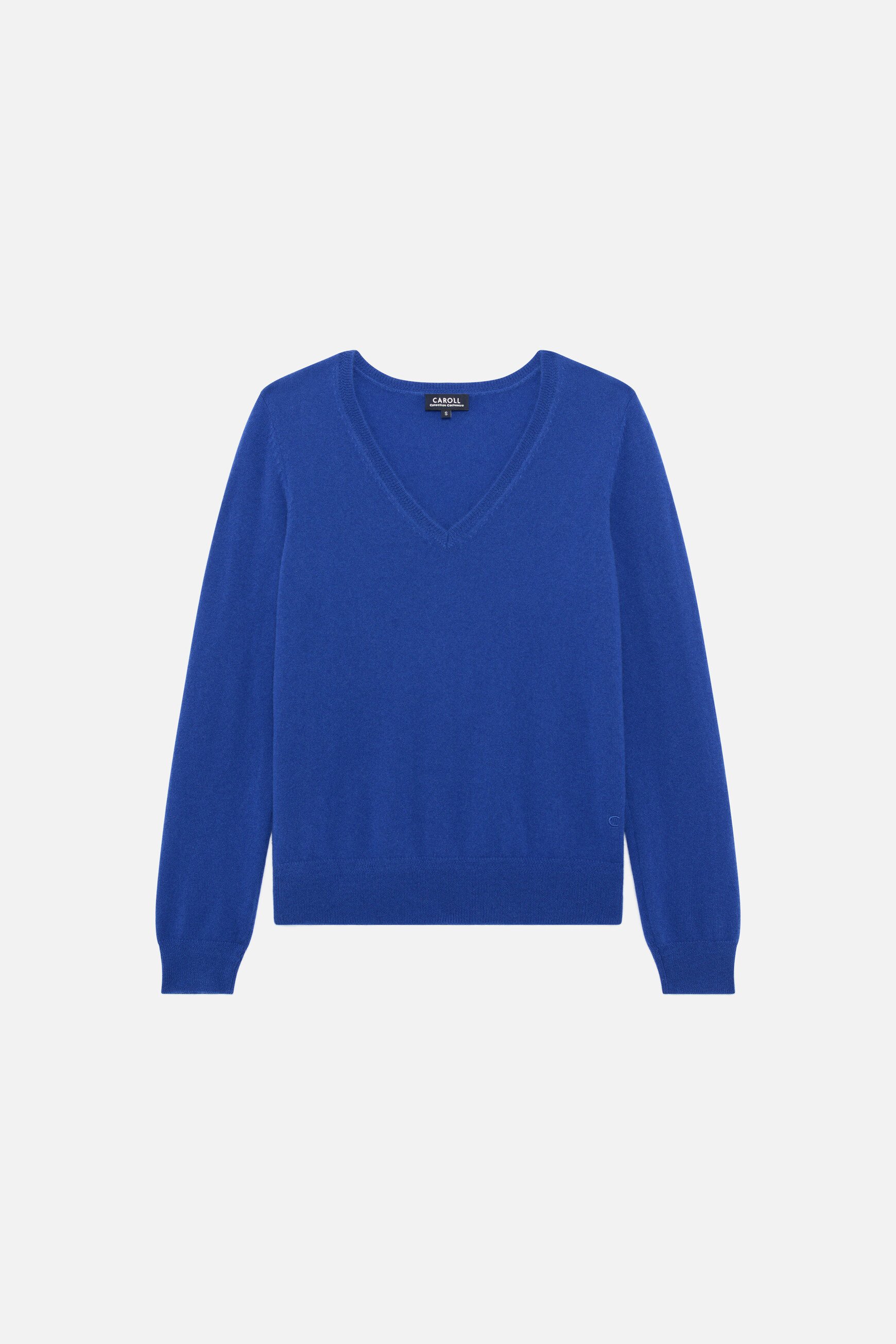 maglione marianne2 100% cachemire elektroblau donna