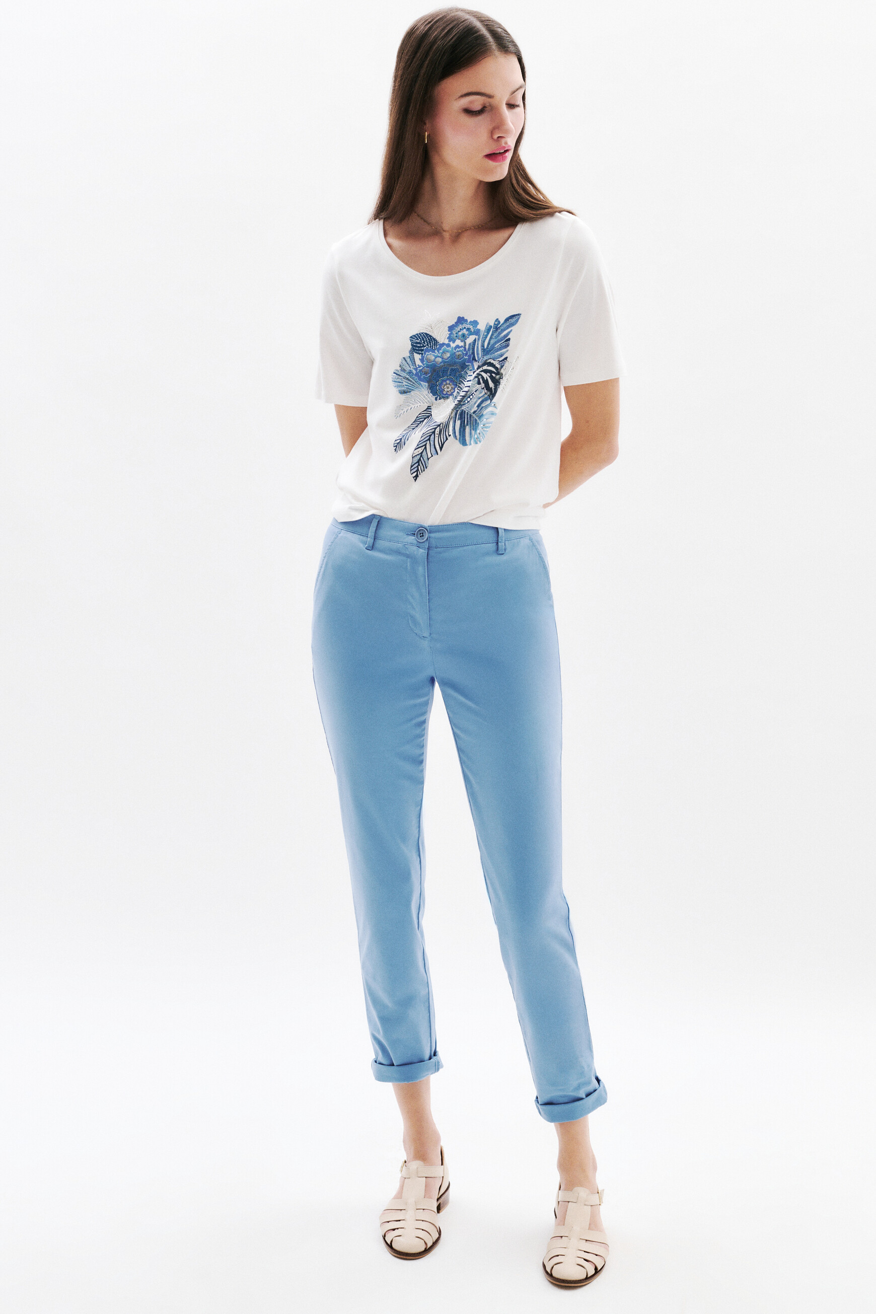 pantalon adelmo bleu gris femme pantalon adelmo bleu gris femme