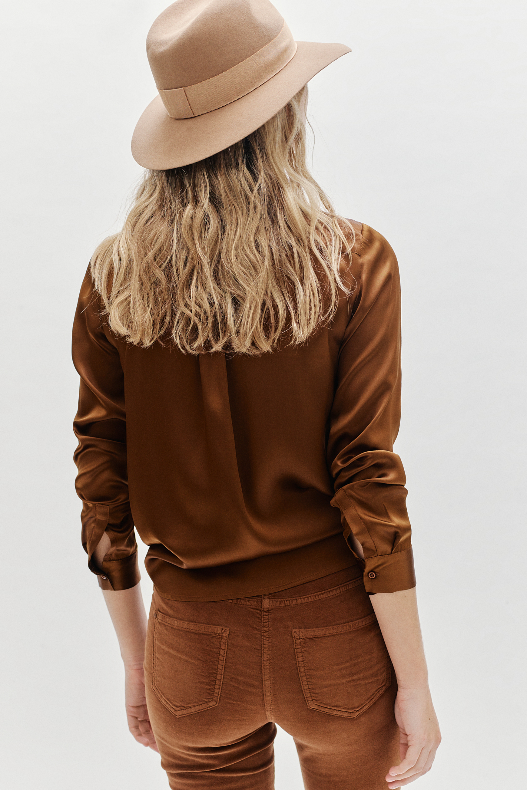 chemisier jeanne 100 soie taupe femme chemisier jeanne 100% soie taupe femme