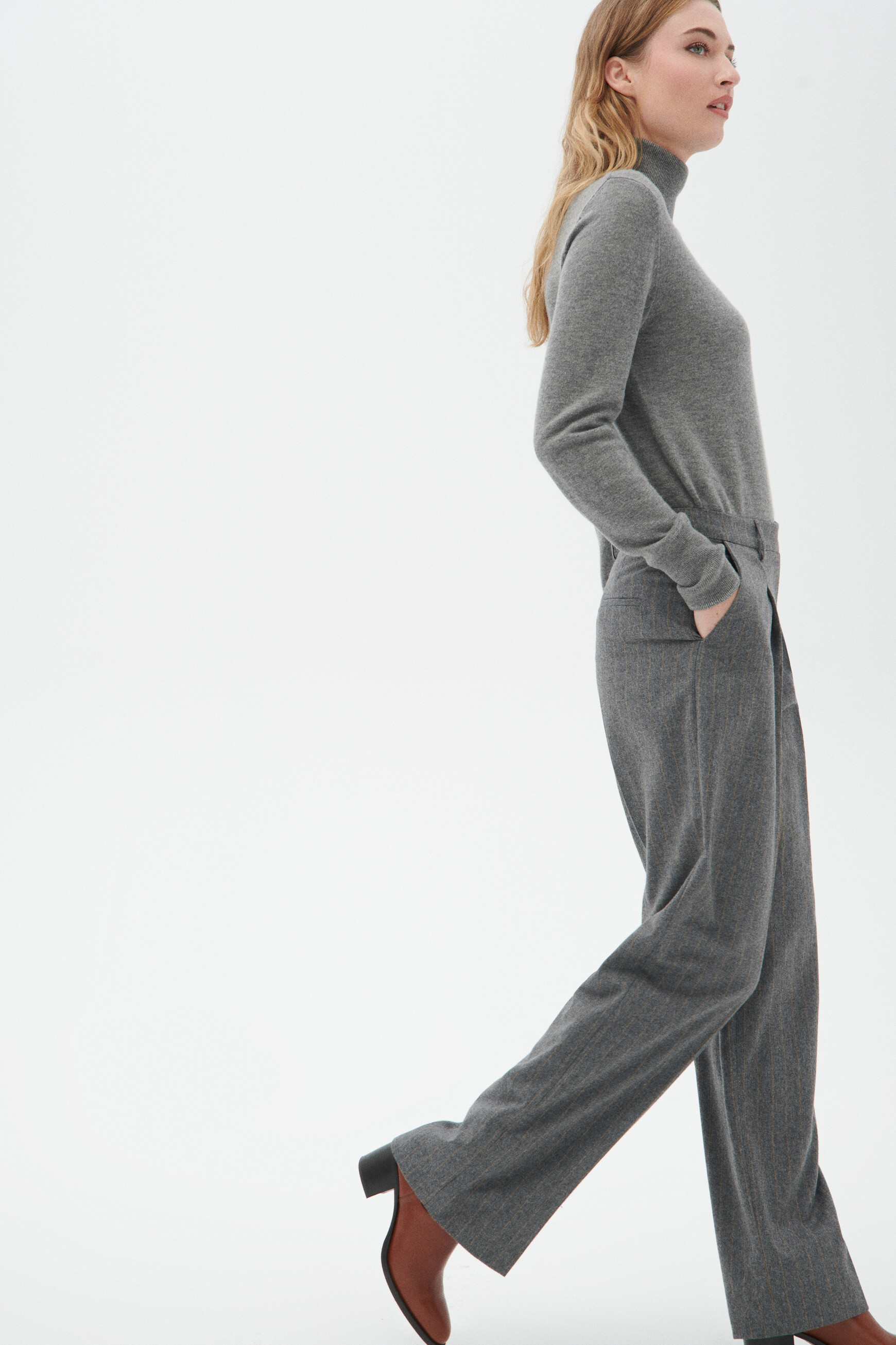 Pantalon padova gris femme