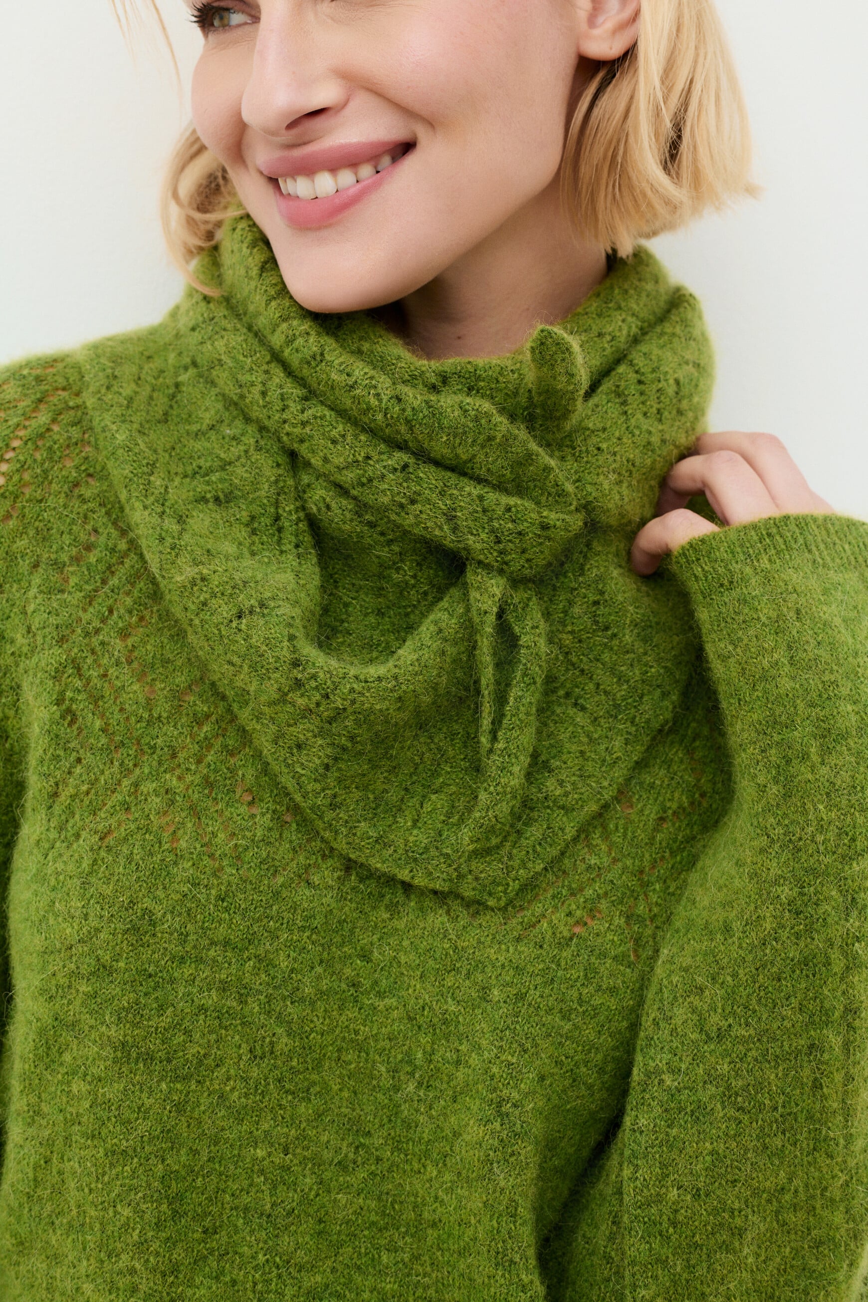 Foulard Loic vert femme