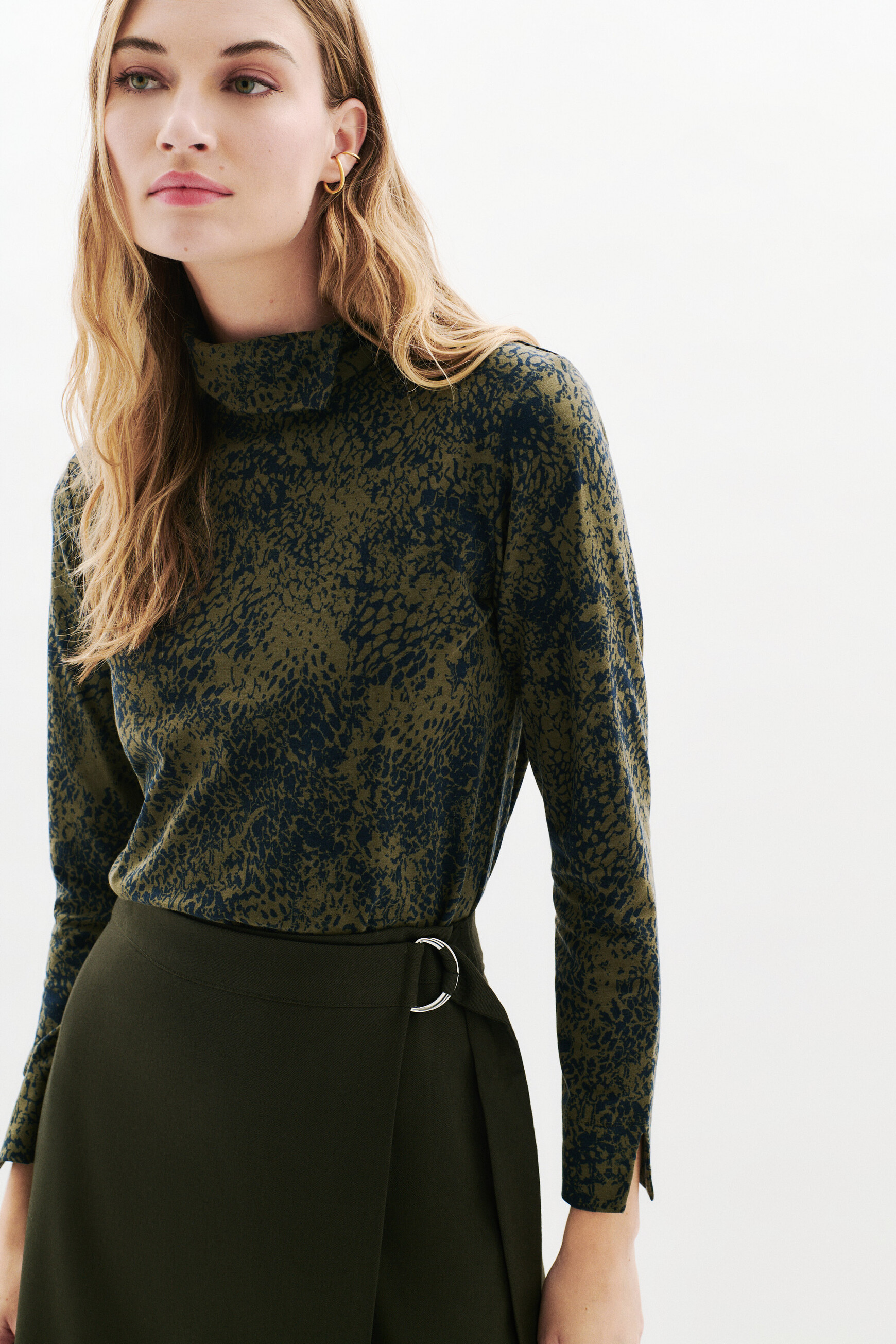 Jupe Jack vert kaki femme