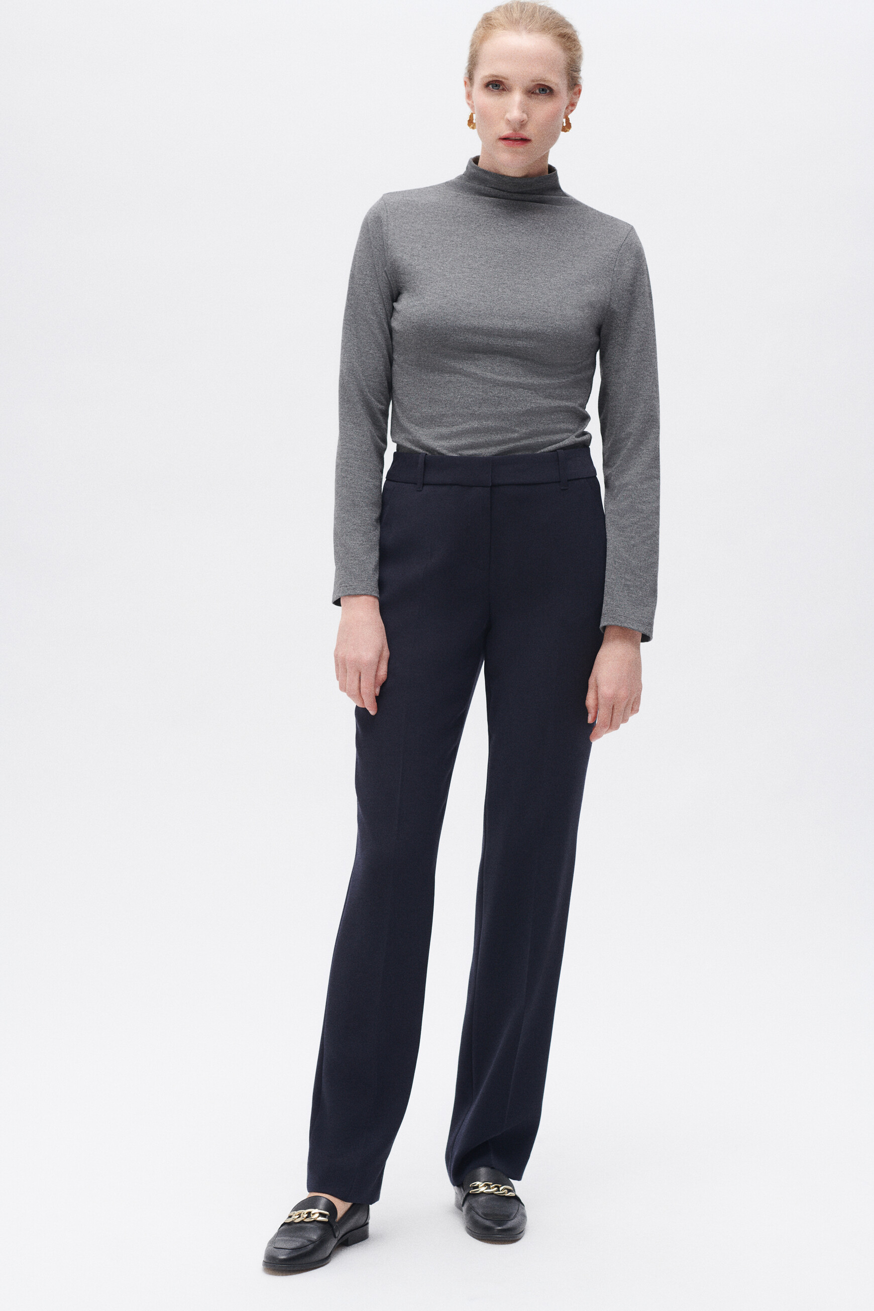 pantalon pclement bleu marine femme Pantalon pclement bleu marine femme