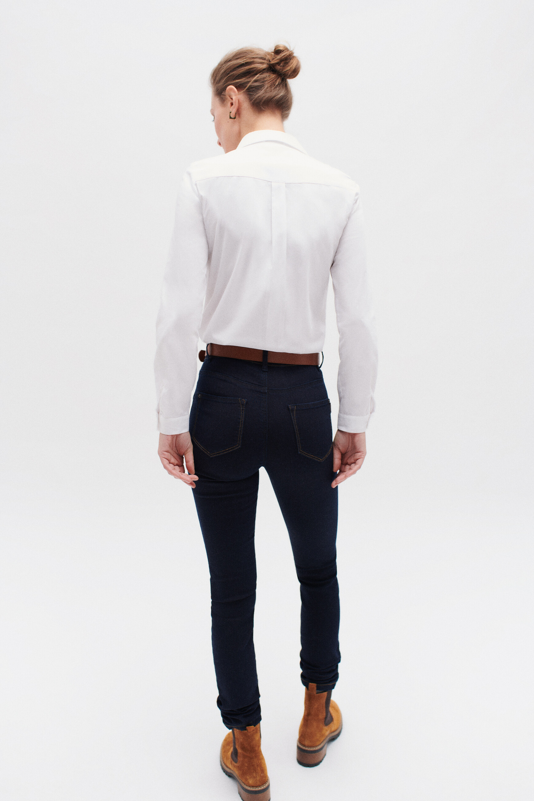 Broek London denim double stone vrouw