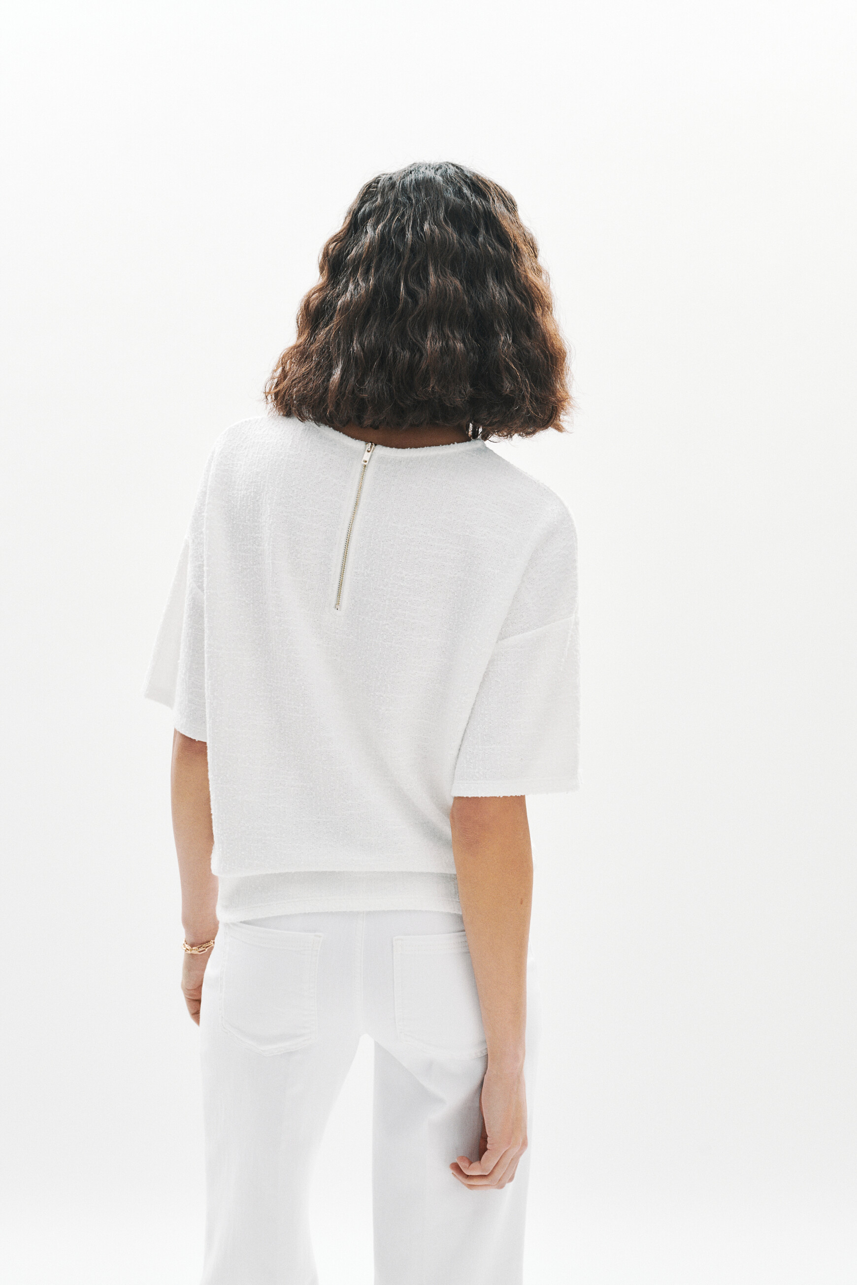t shirt tbaci ecru femme T-shirt Tbaci ecru femme