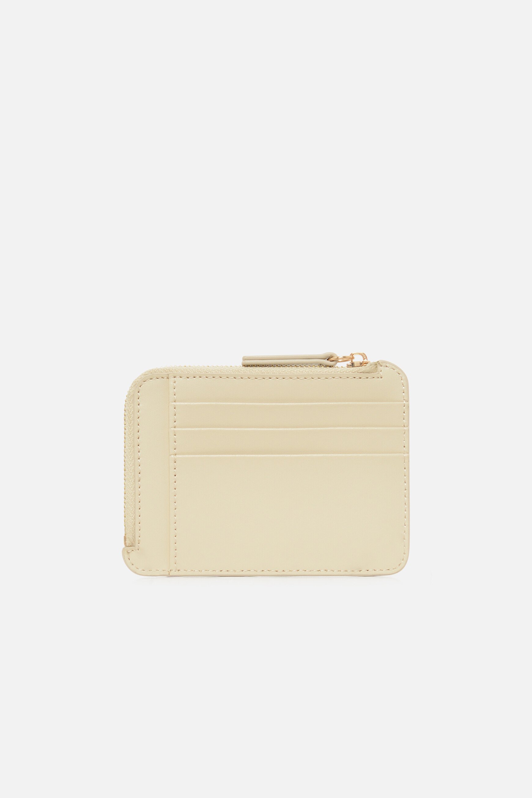 portacarte stanley in pelle naturale ecru donna Portacarte Stanley in pelle naturale ecru donna