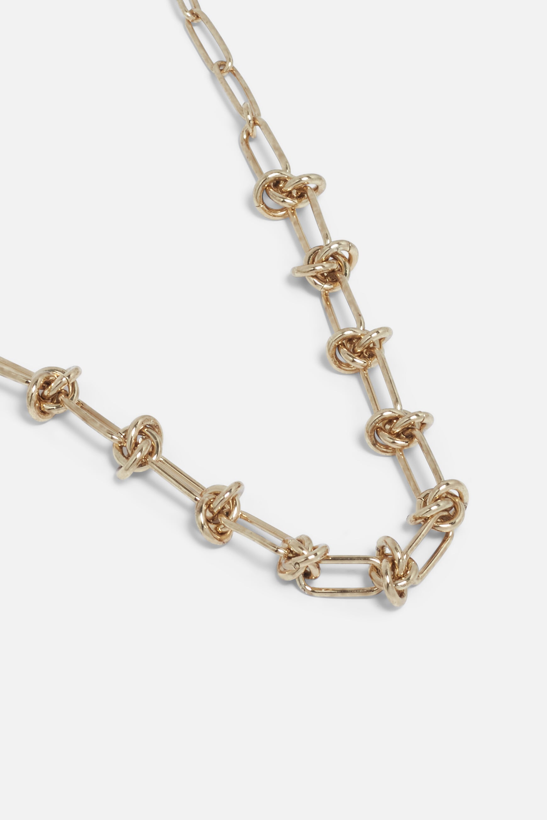 Collier Moderne Or Rectangle Avec Cabochons De Couleur - Modèle 3687 - Occasion