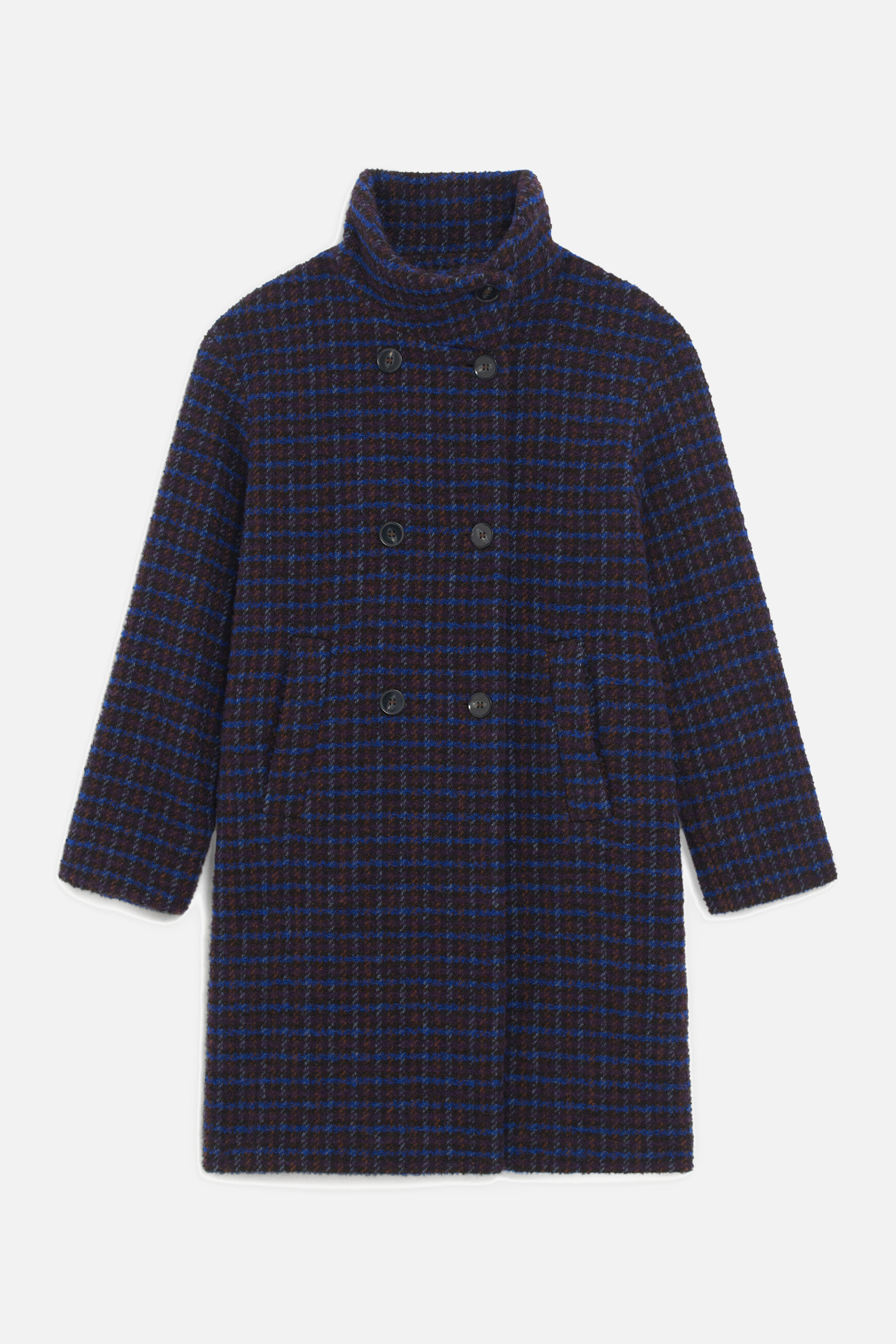 Manteau auberive gris fonce femme