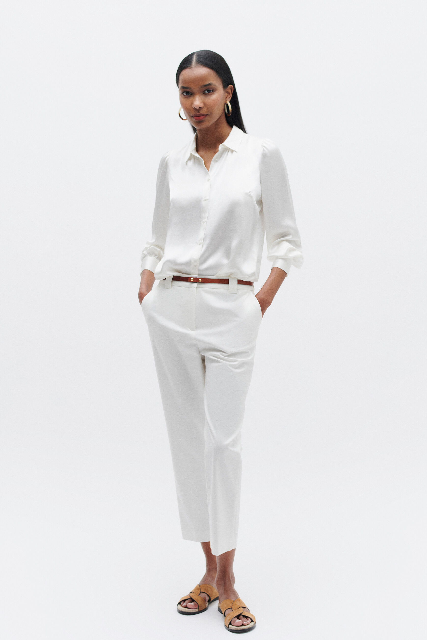 Seidenbluse Helene elfenbein damen