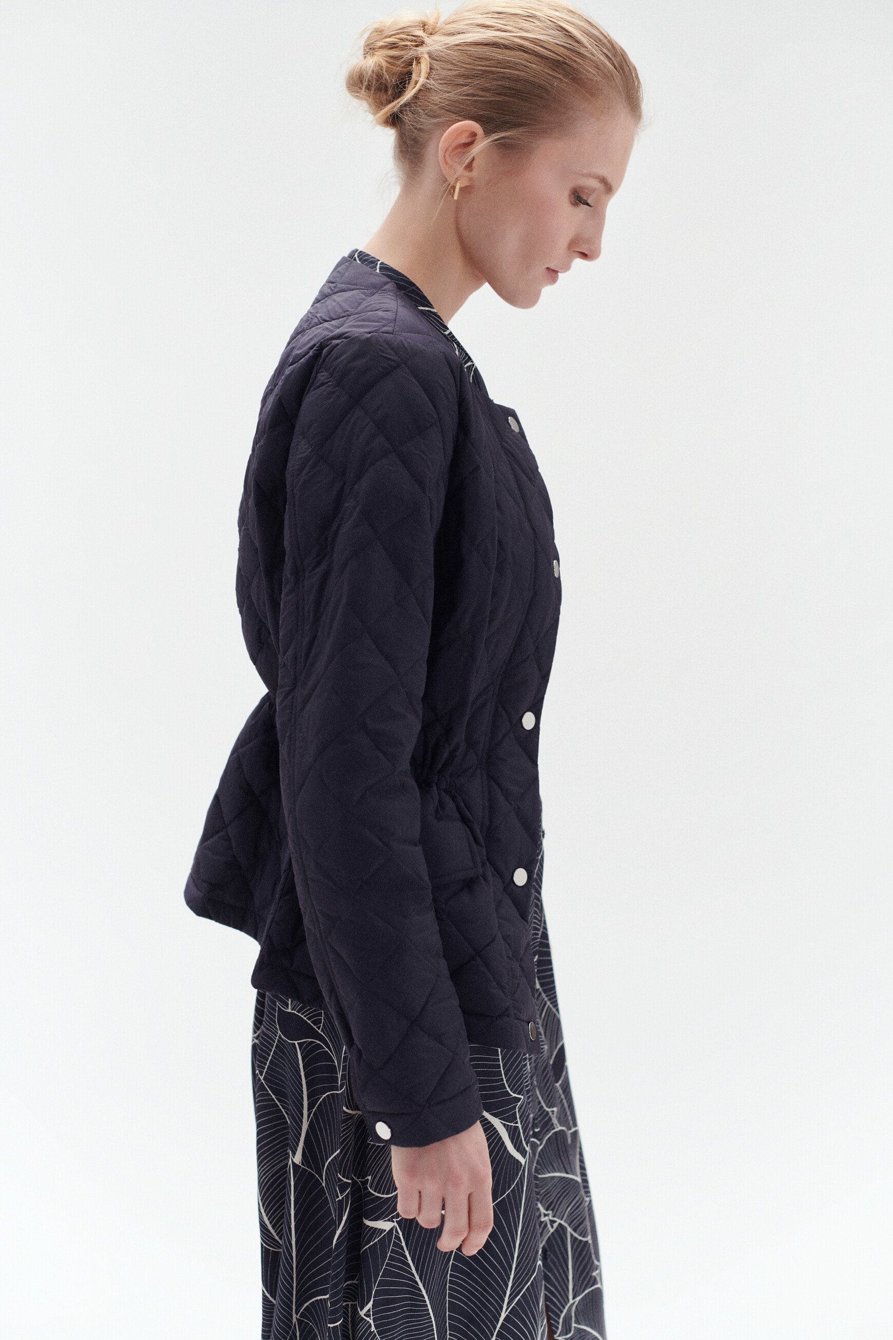 manteau vedra bleu marine femme