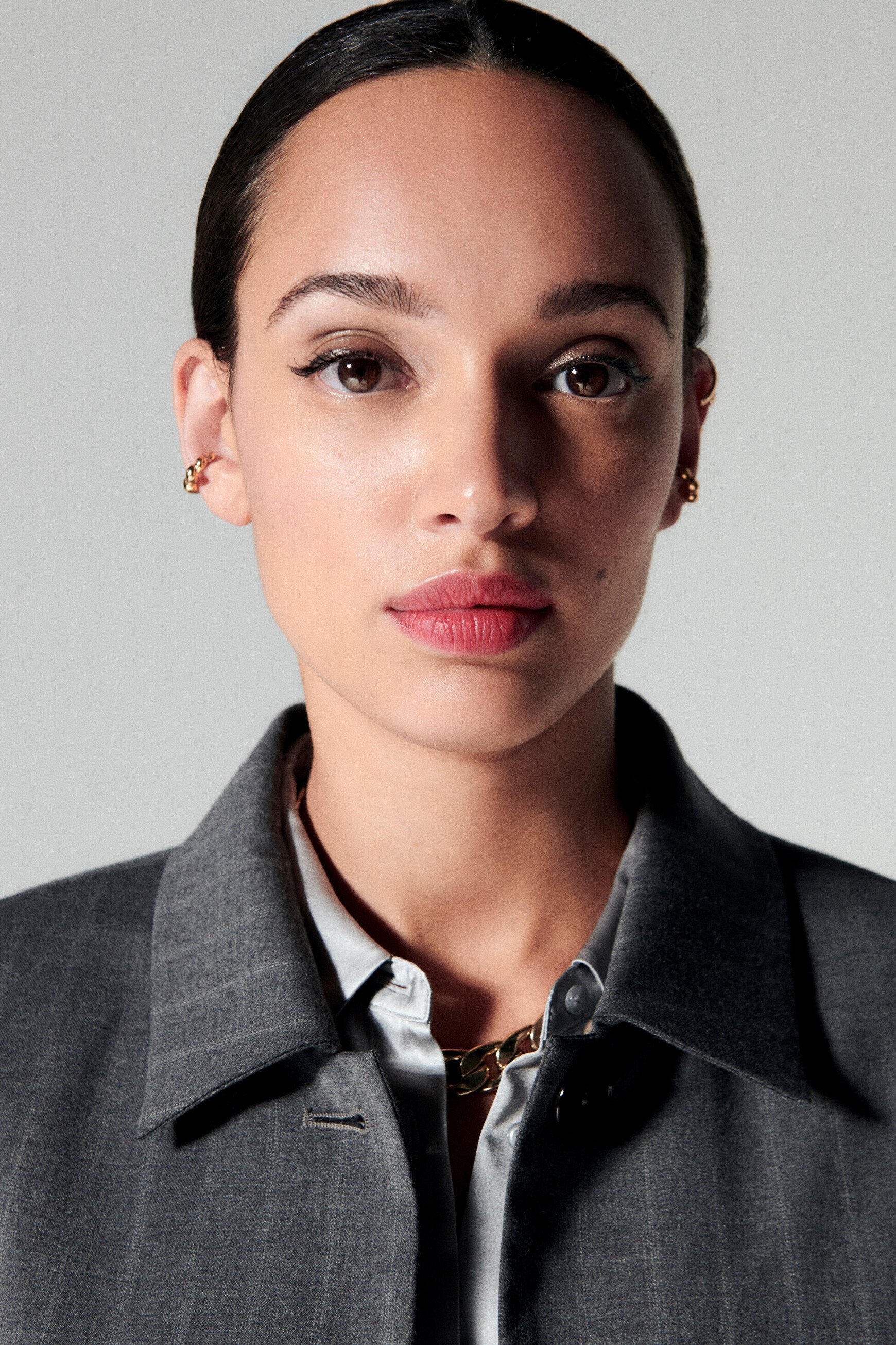 voyelle jacket dark grey woman