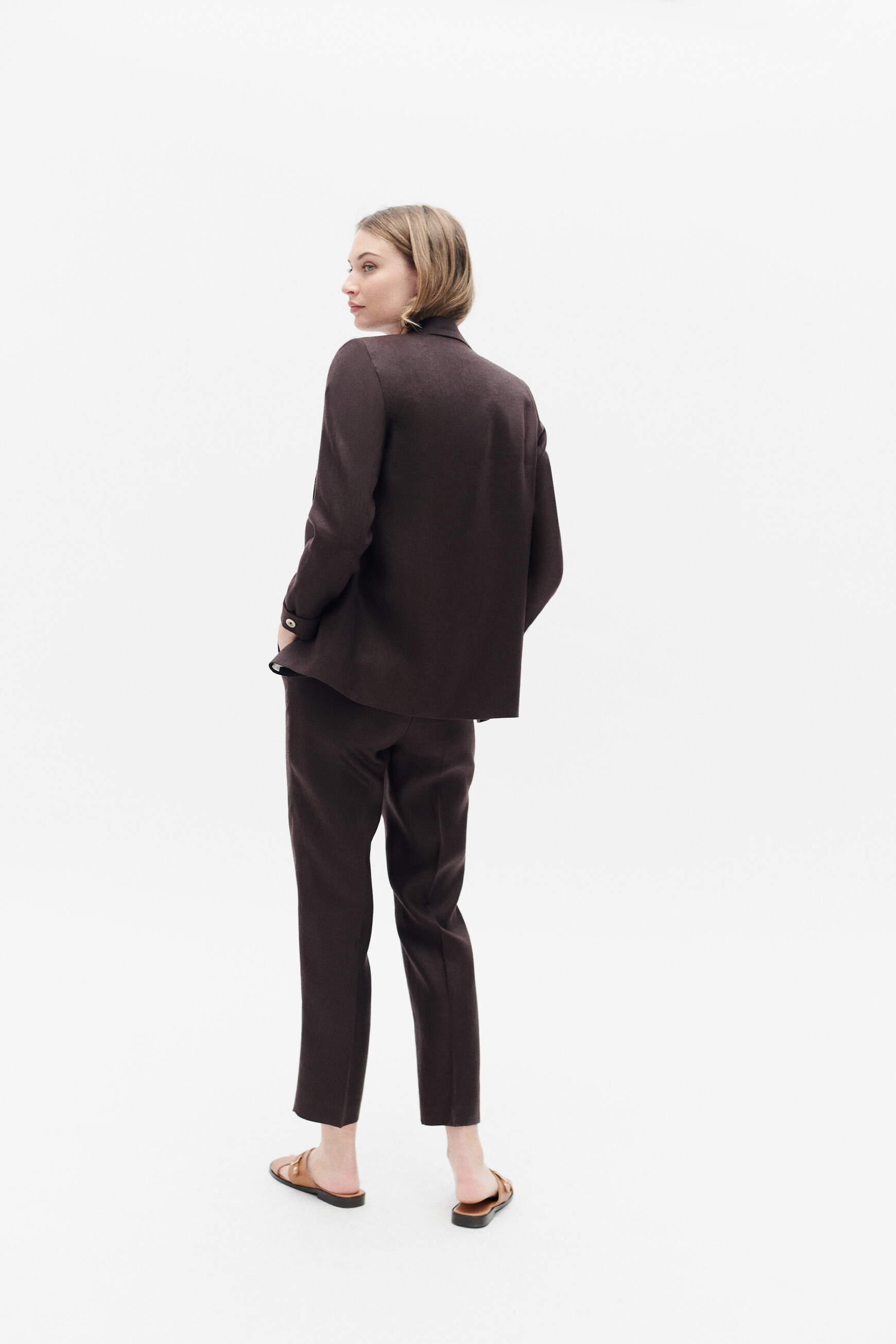 blazer randine marron fonce femme Blazer randine marron fonce femme