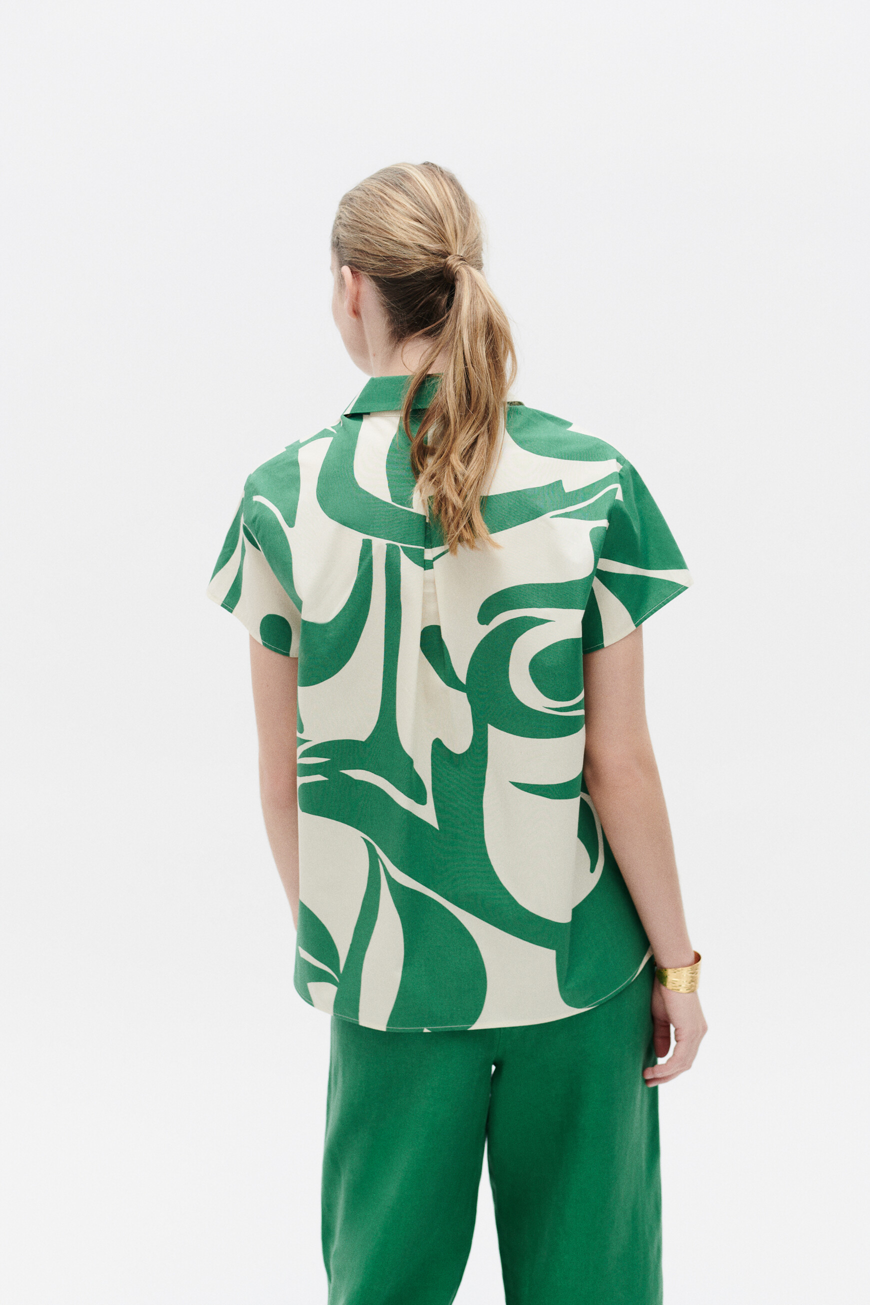 chemisier canemone vert menthe femme Chemisier canemone vert menthe femme