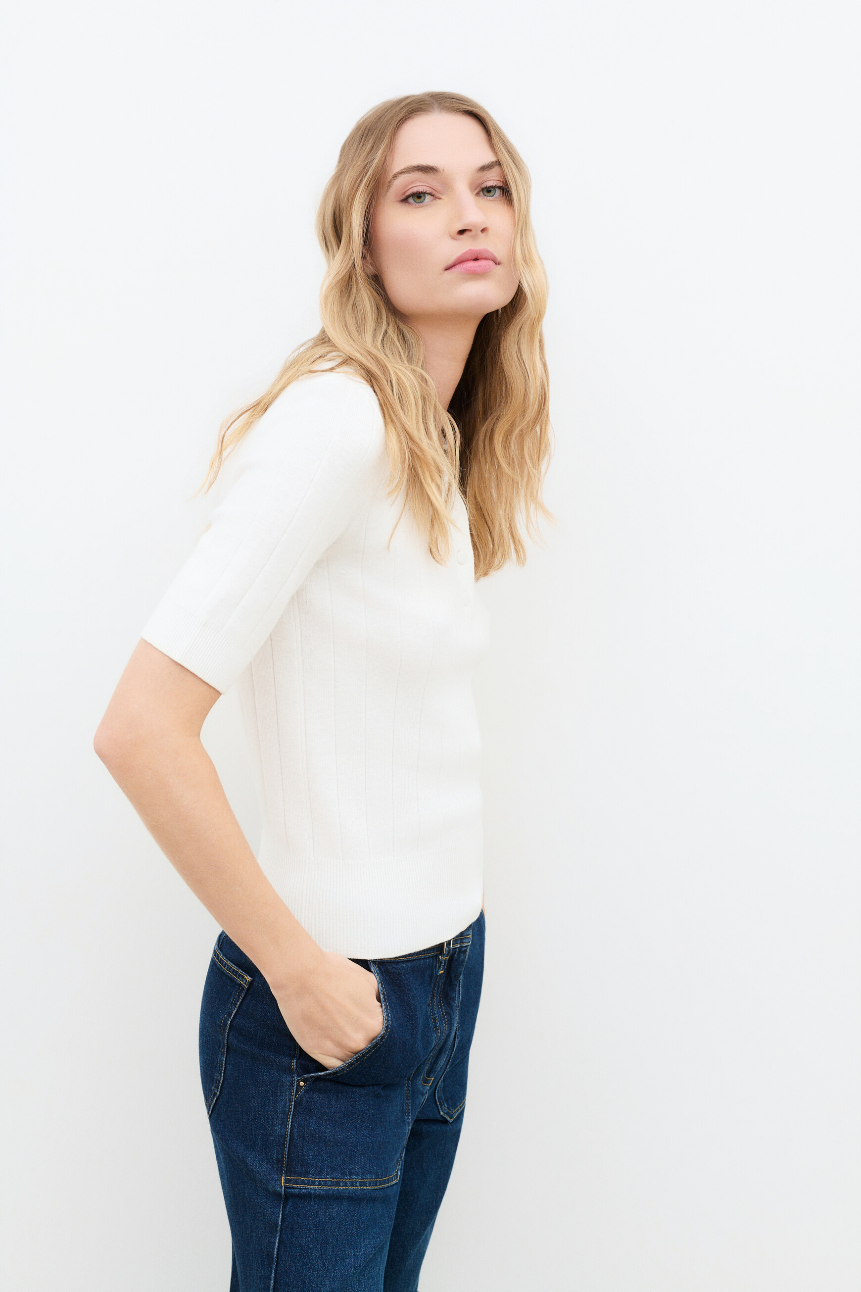 Mdannie sweater ecru woman